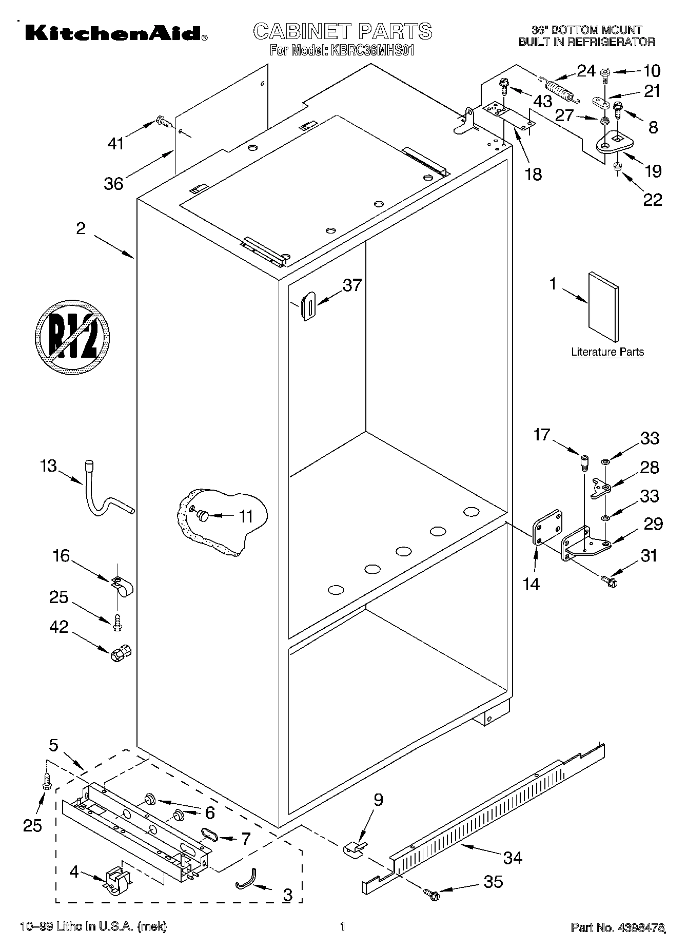01 - CABINET, LITERATURE