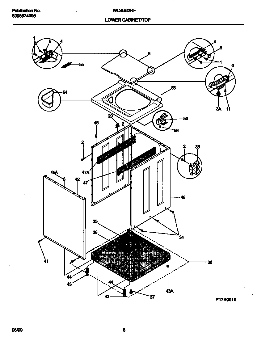 05 - P17R0010 WSHR CAB,TOP