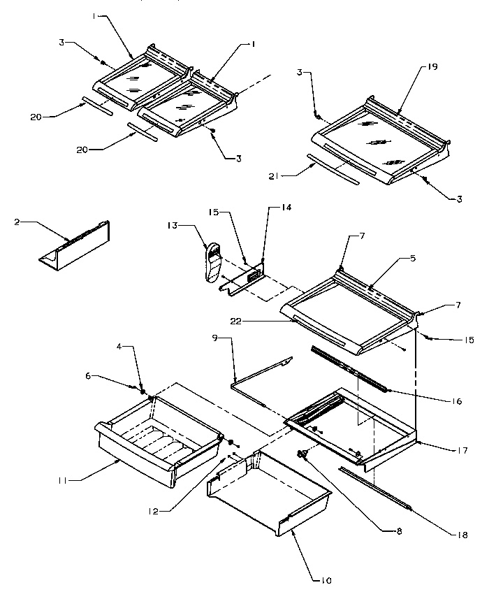 15 - SHELVING & DRAWERS (REF)