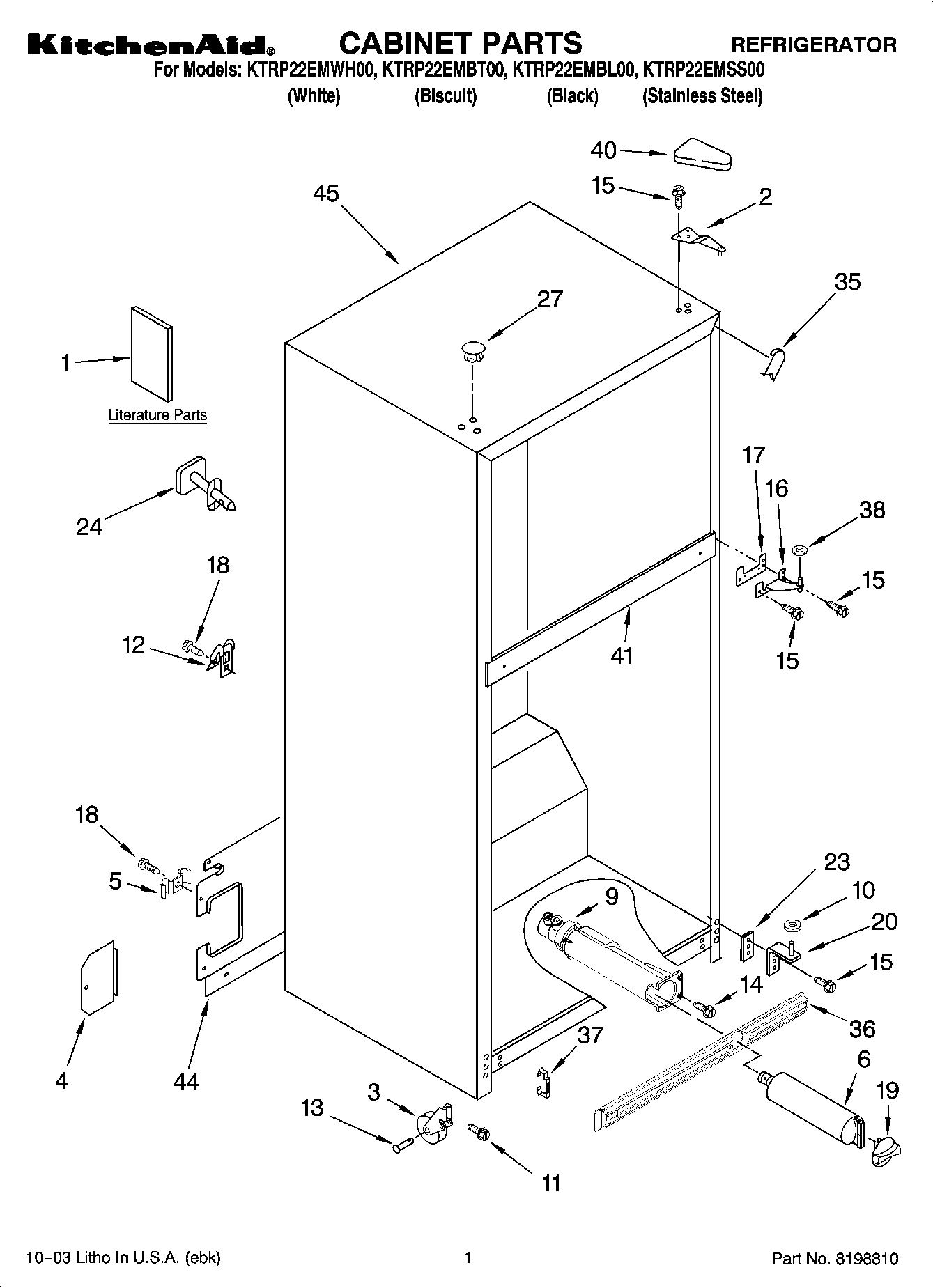 01 - CABINET PARTS
