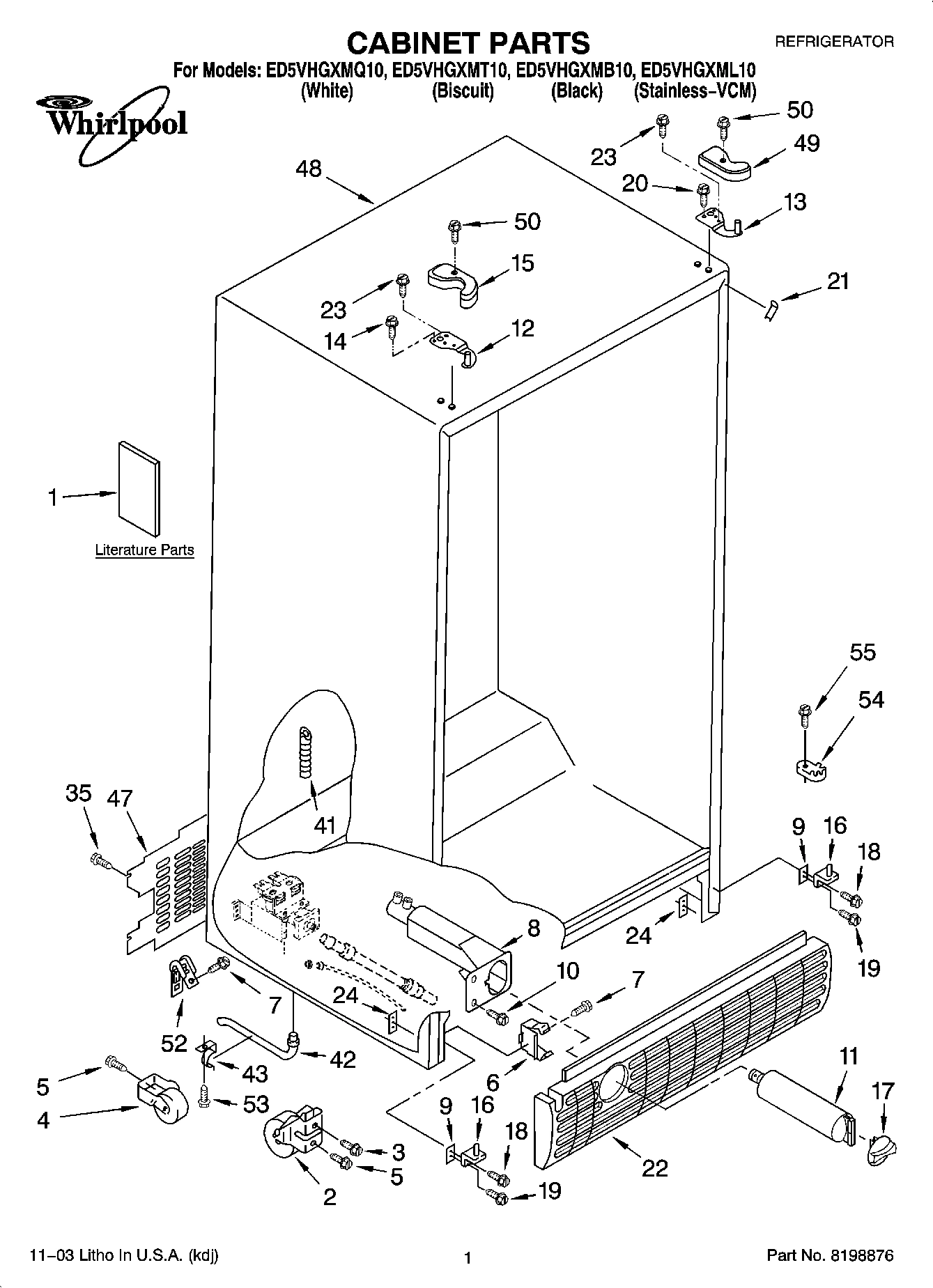 01 - CABINET PARTS
