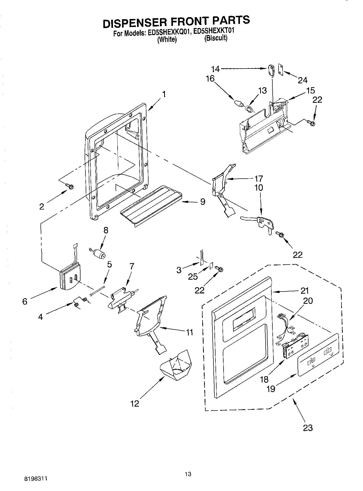 08 - DISPENSER FRONT PARTS