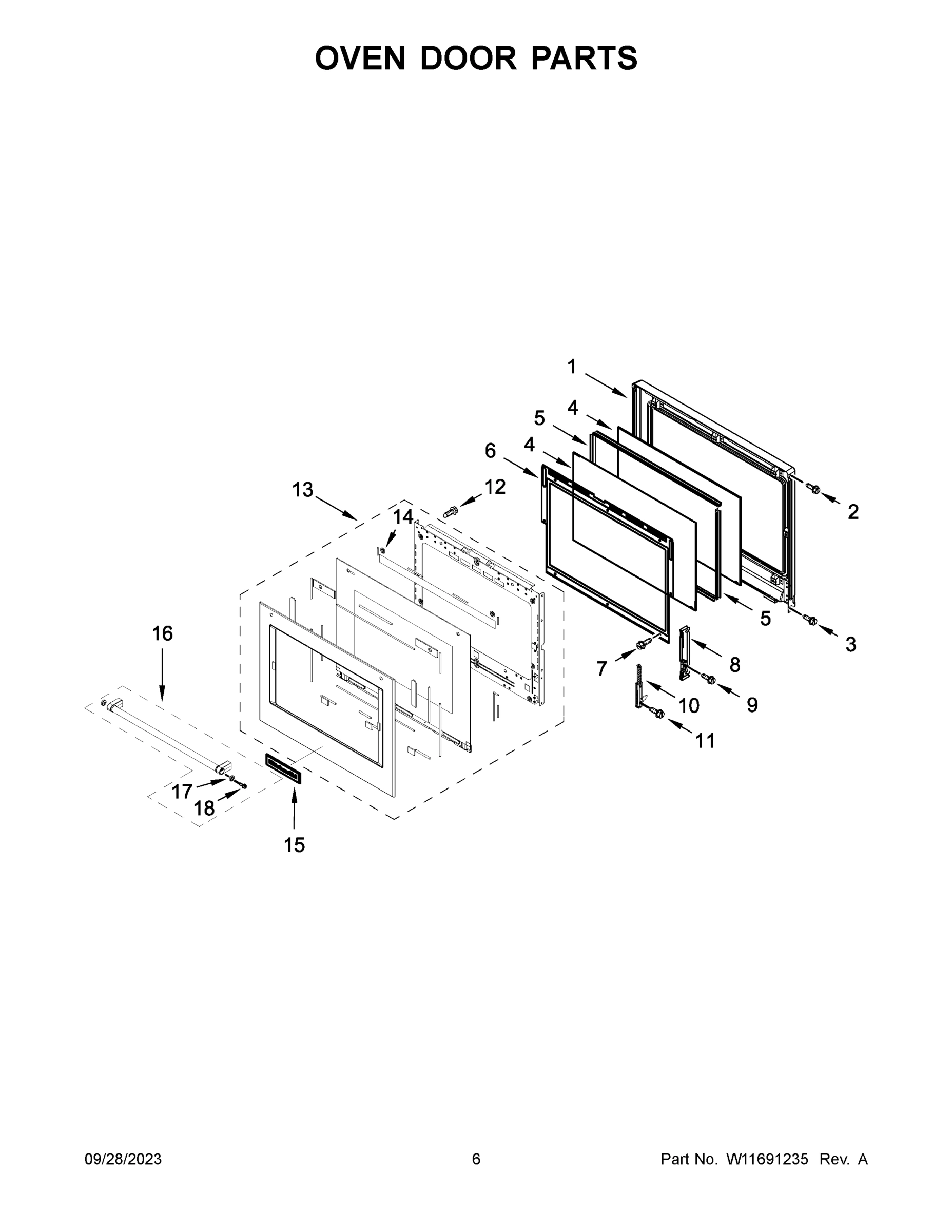04 - OVEN DOOR PARTS