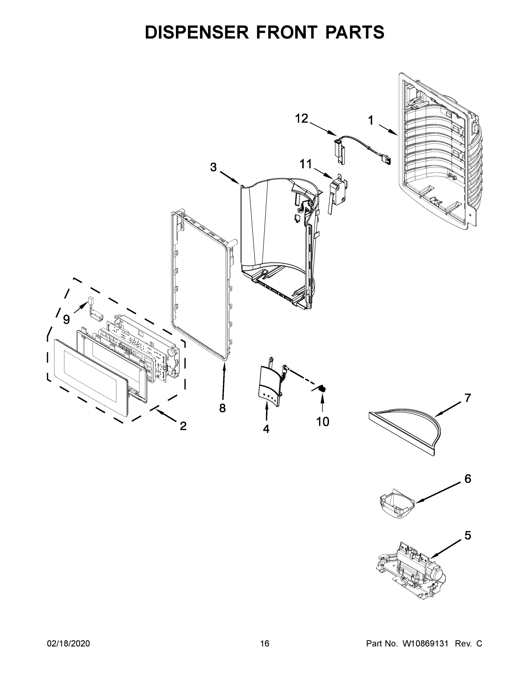 09 - DISPENSER FRONT PARTS