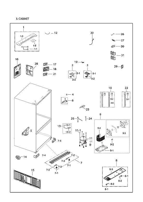 CABINET PARTS
