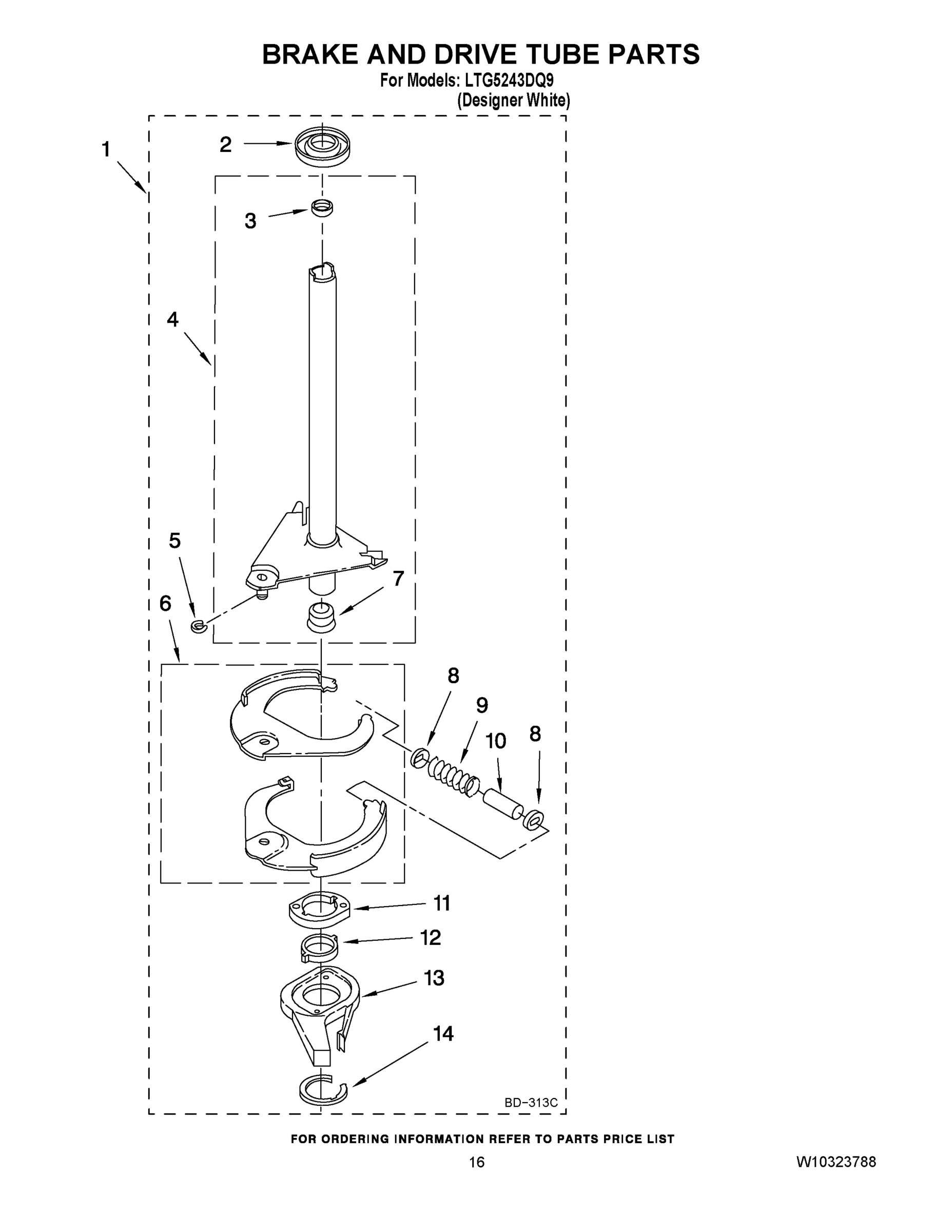13 - BRAKE AND DRIVE TUBE PARTS