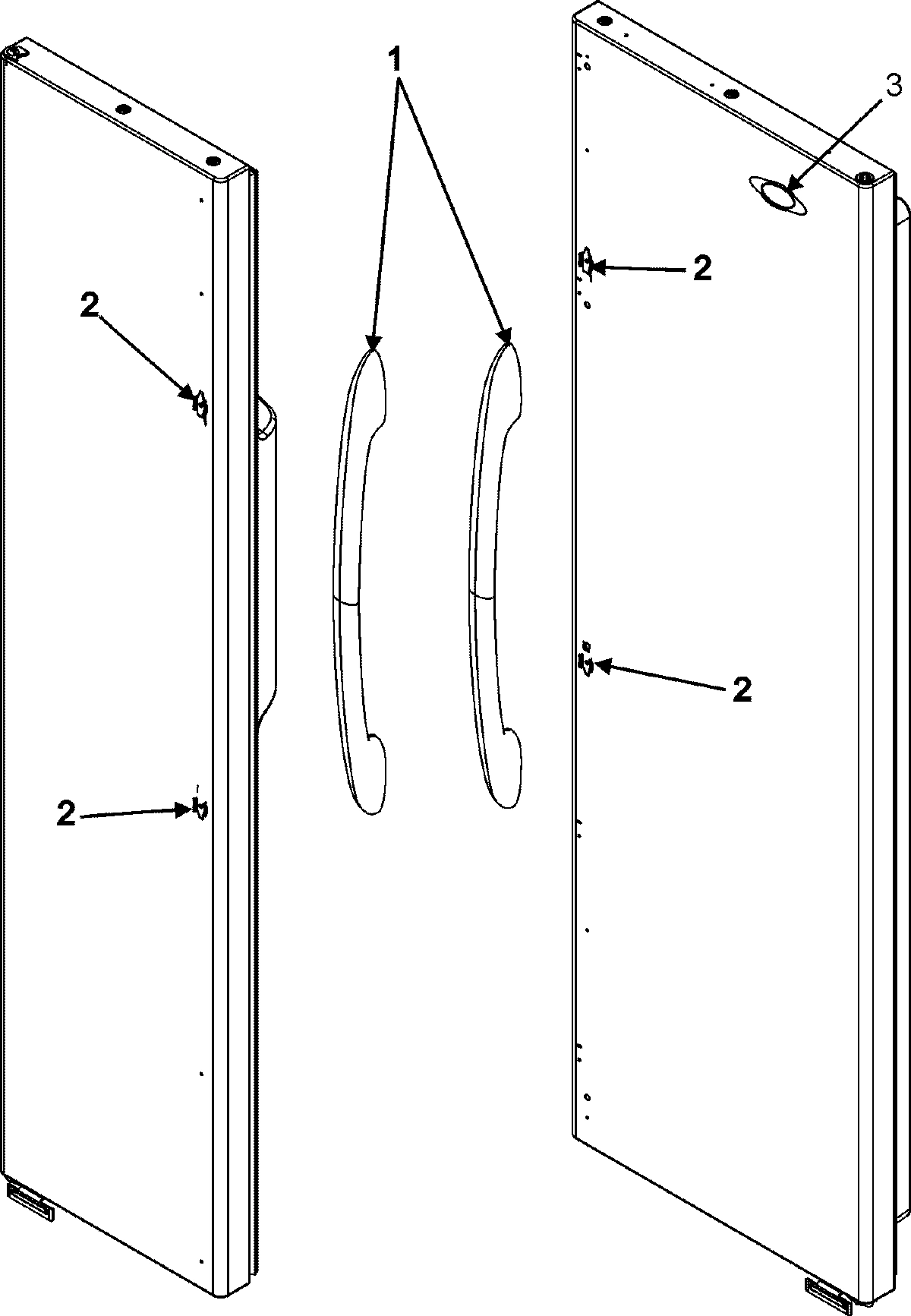 23 - HANDLES (MSD2651HES-SERIES 50)