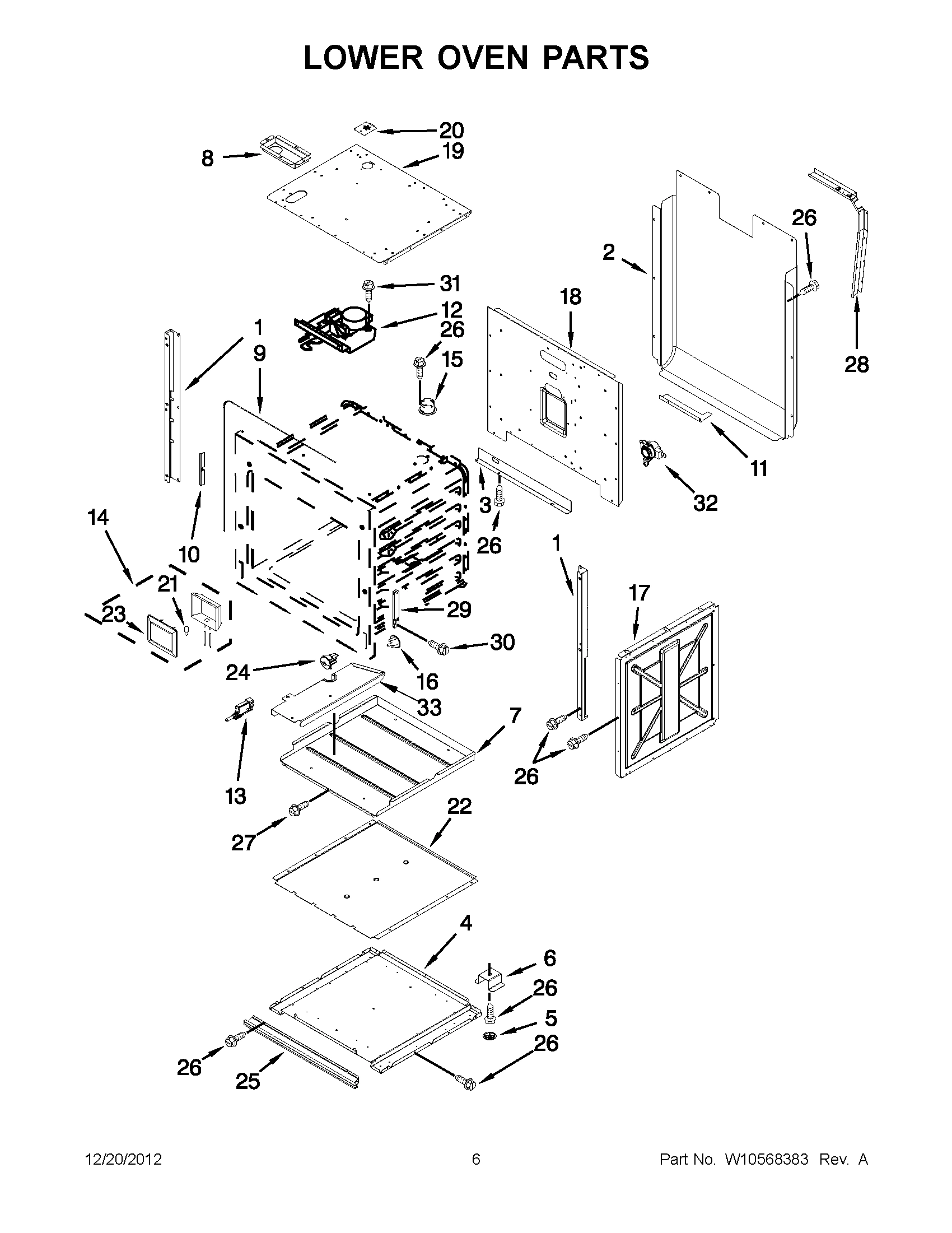 03 - LOWER OVEN PARTS