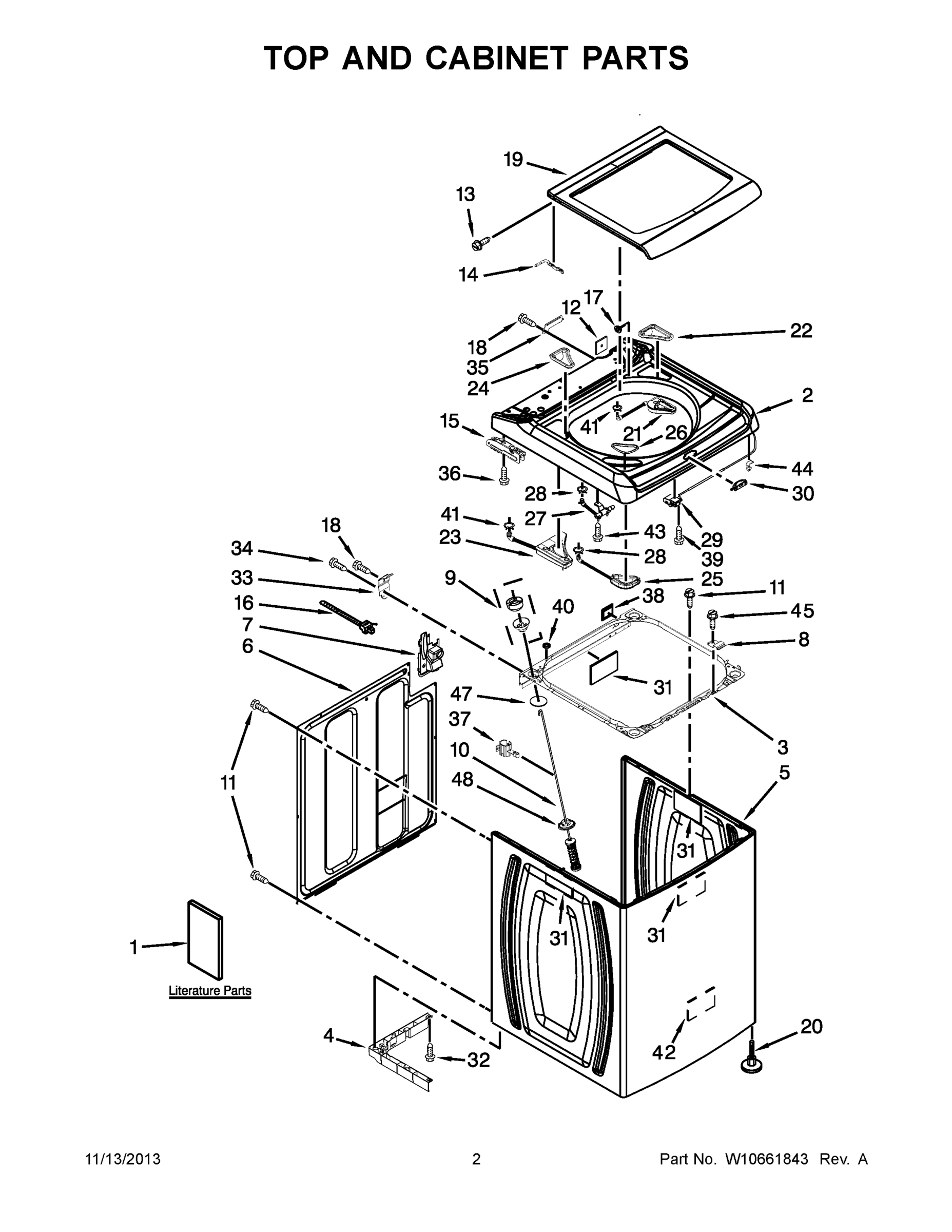 02 - TOP AND CABINET PARTS
