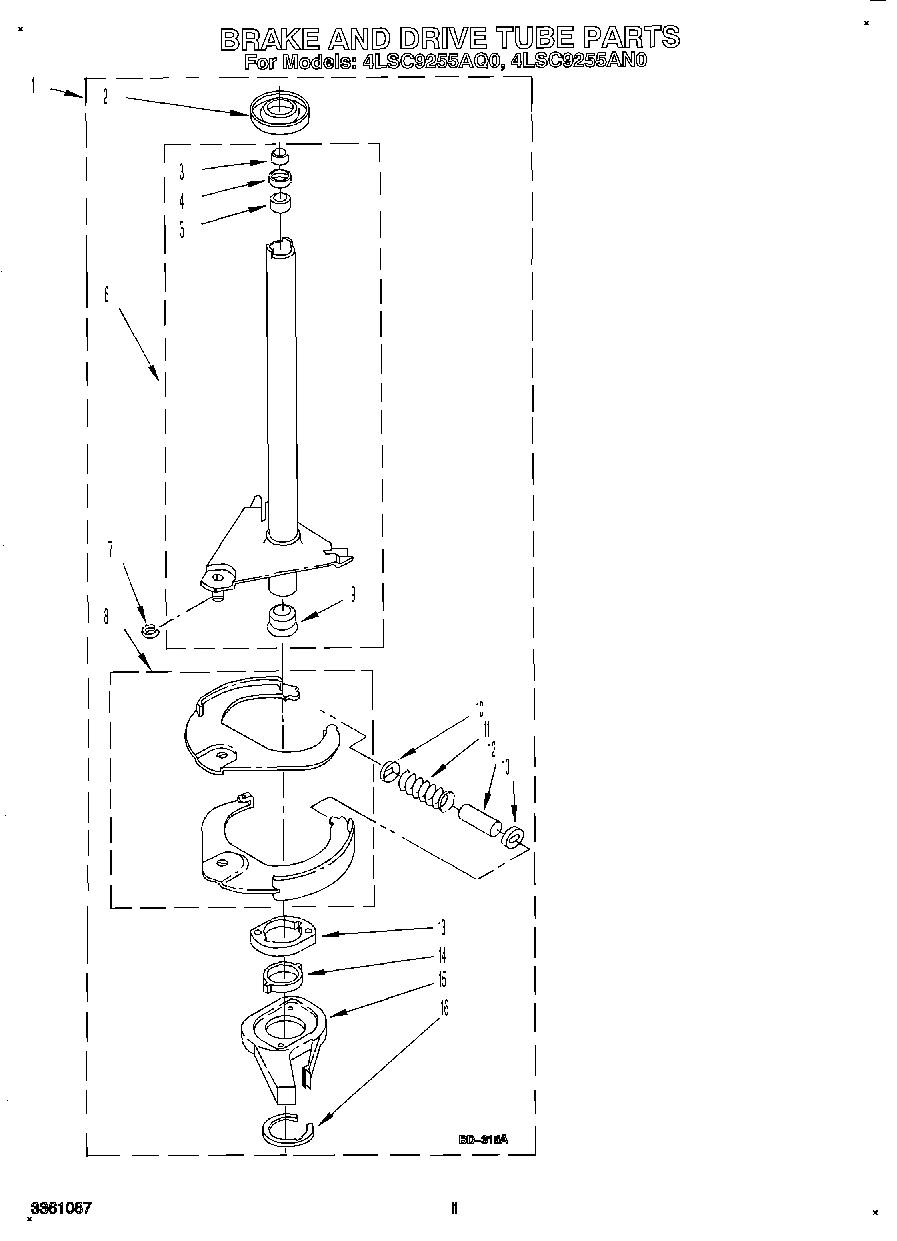 09 - BRAKE AND DRIVE TUBE