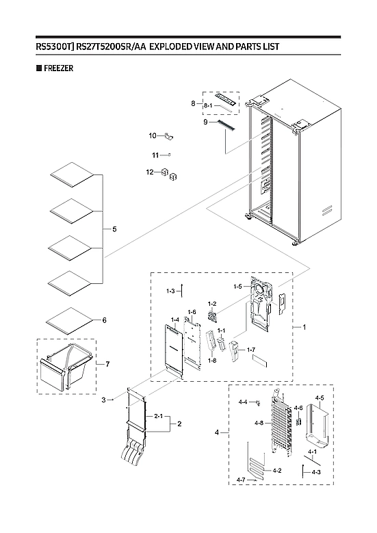 FREEZER PARTS
