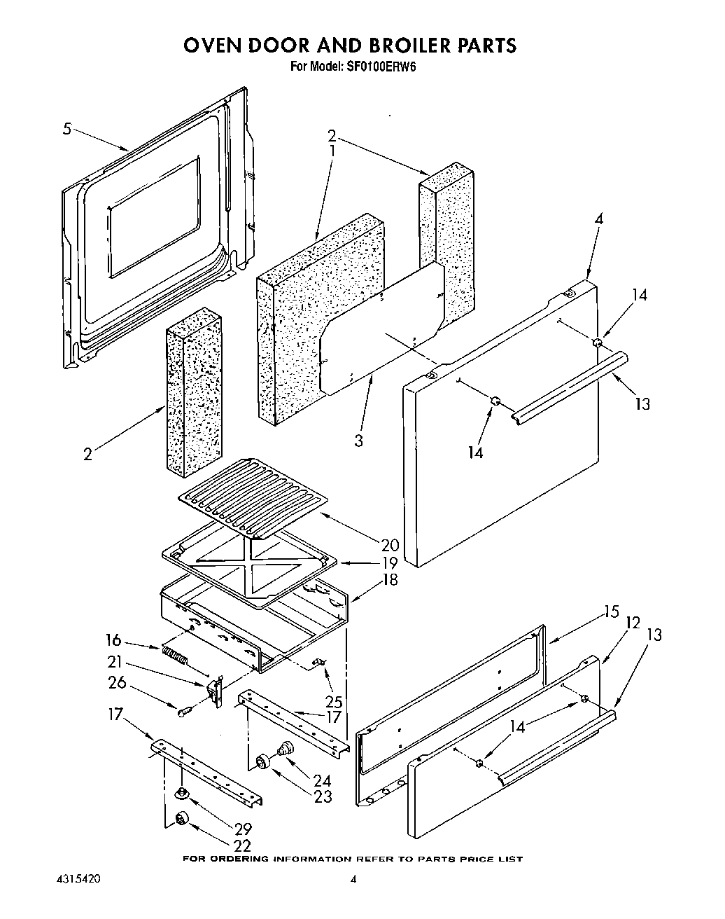 03 - OVEN DOOR AND BROILER