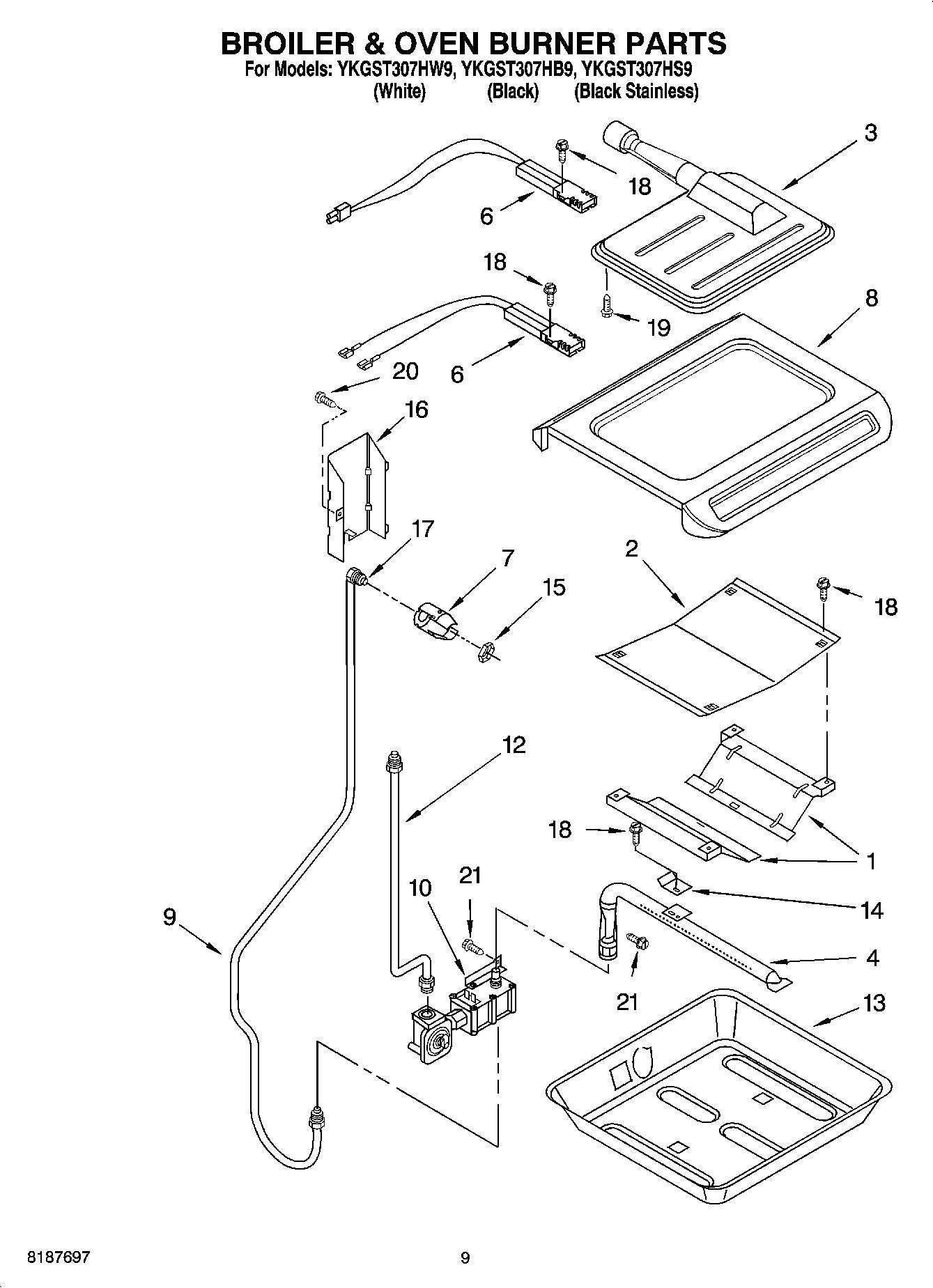 06 - BROILER & OVEN BURNER PARTS