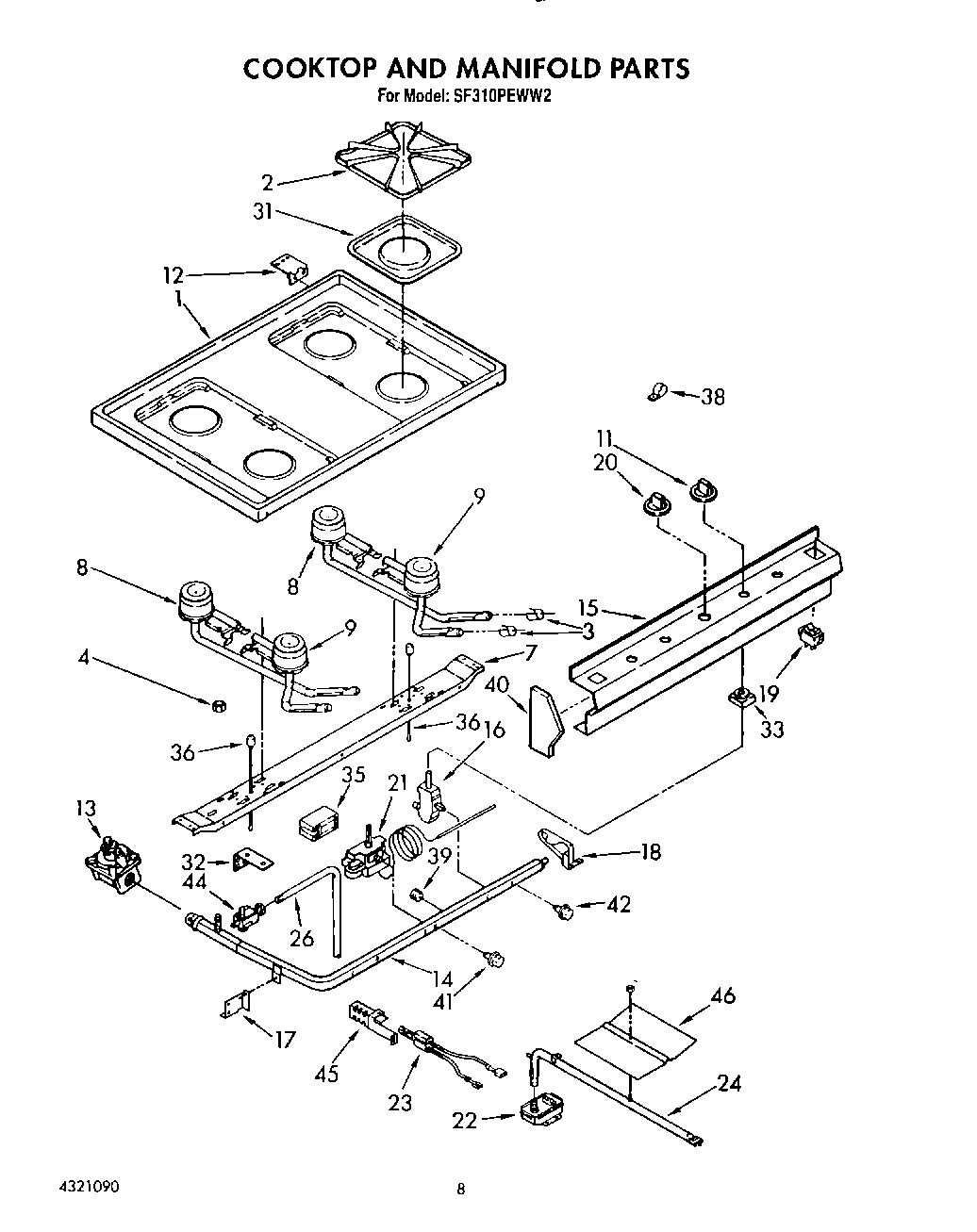 06 - COOKTOP AND MANIFOLD, LIT/OPTIONAL