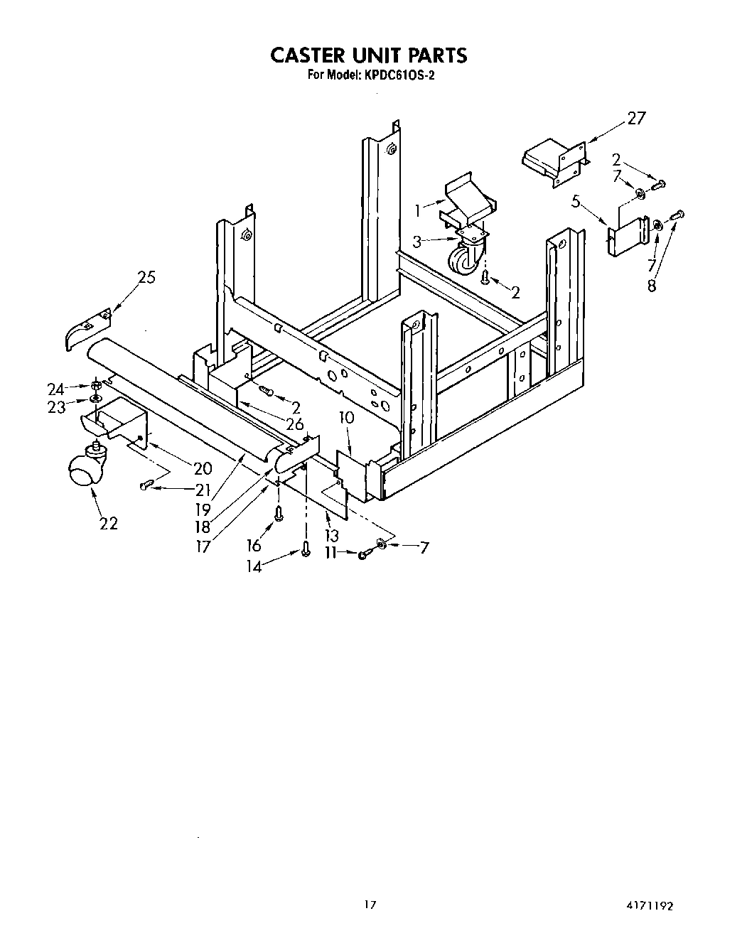 13 - CASTER UNIT