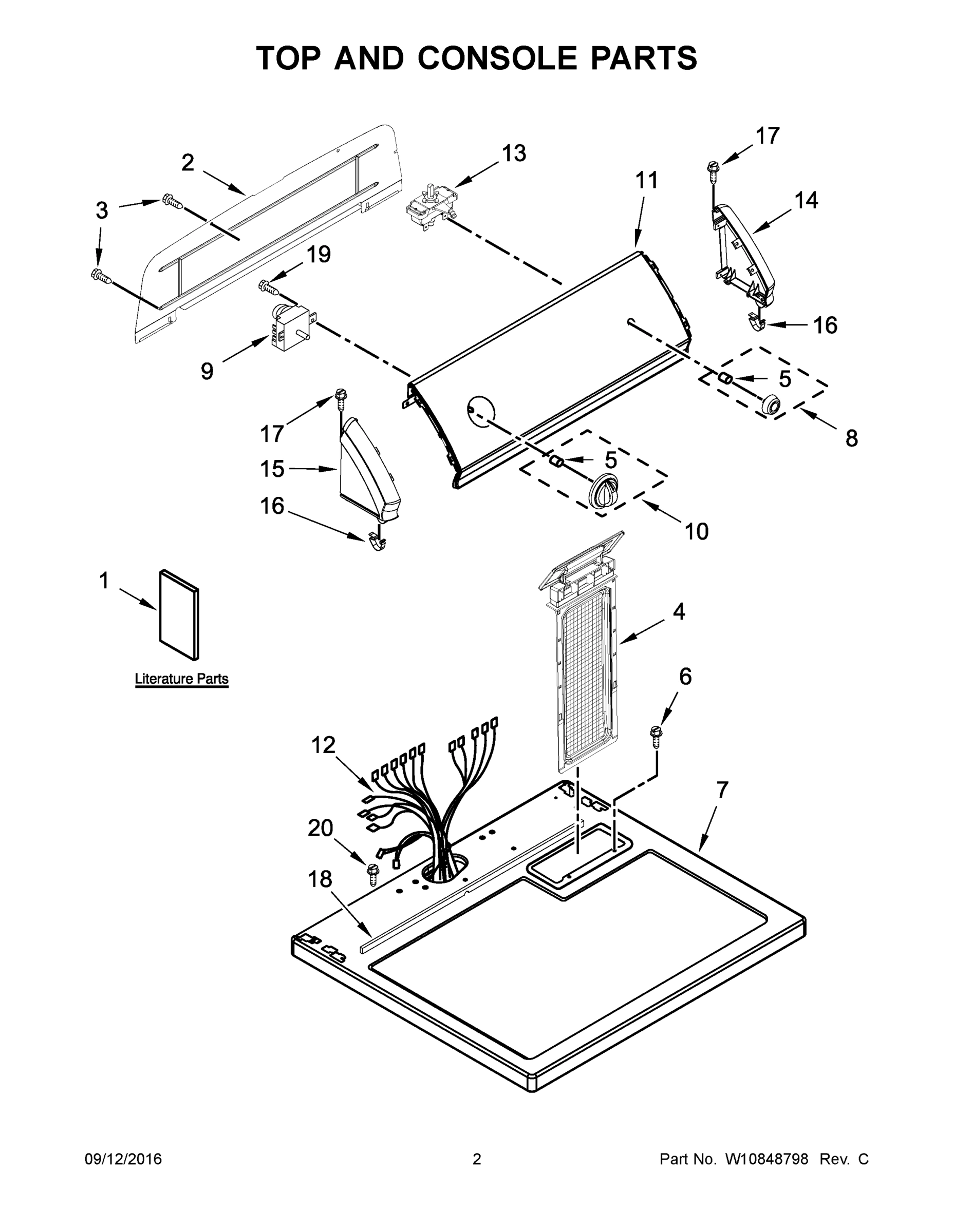 02 - TOP AND CONSOLE PARTS