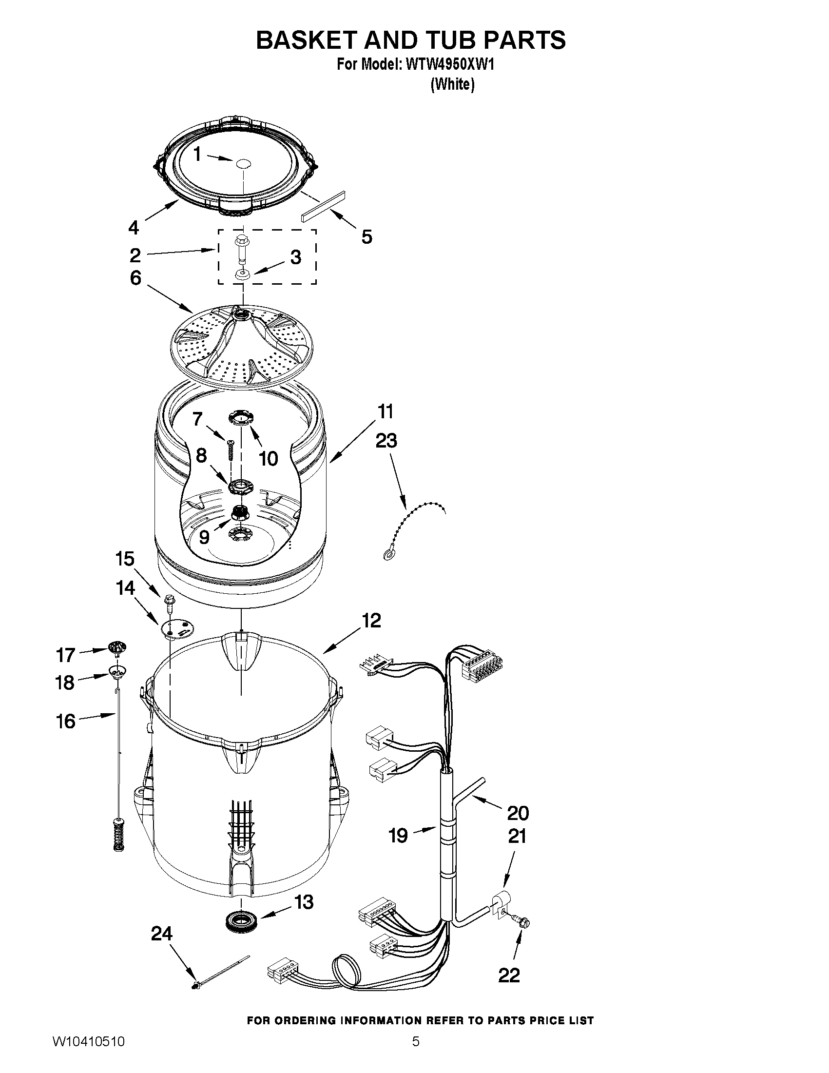 03 - BASKET AND TUB PARTS