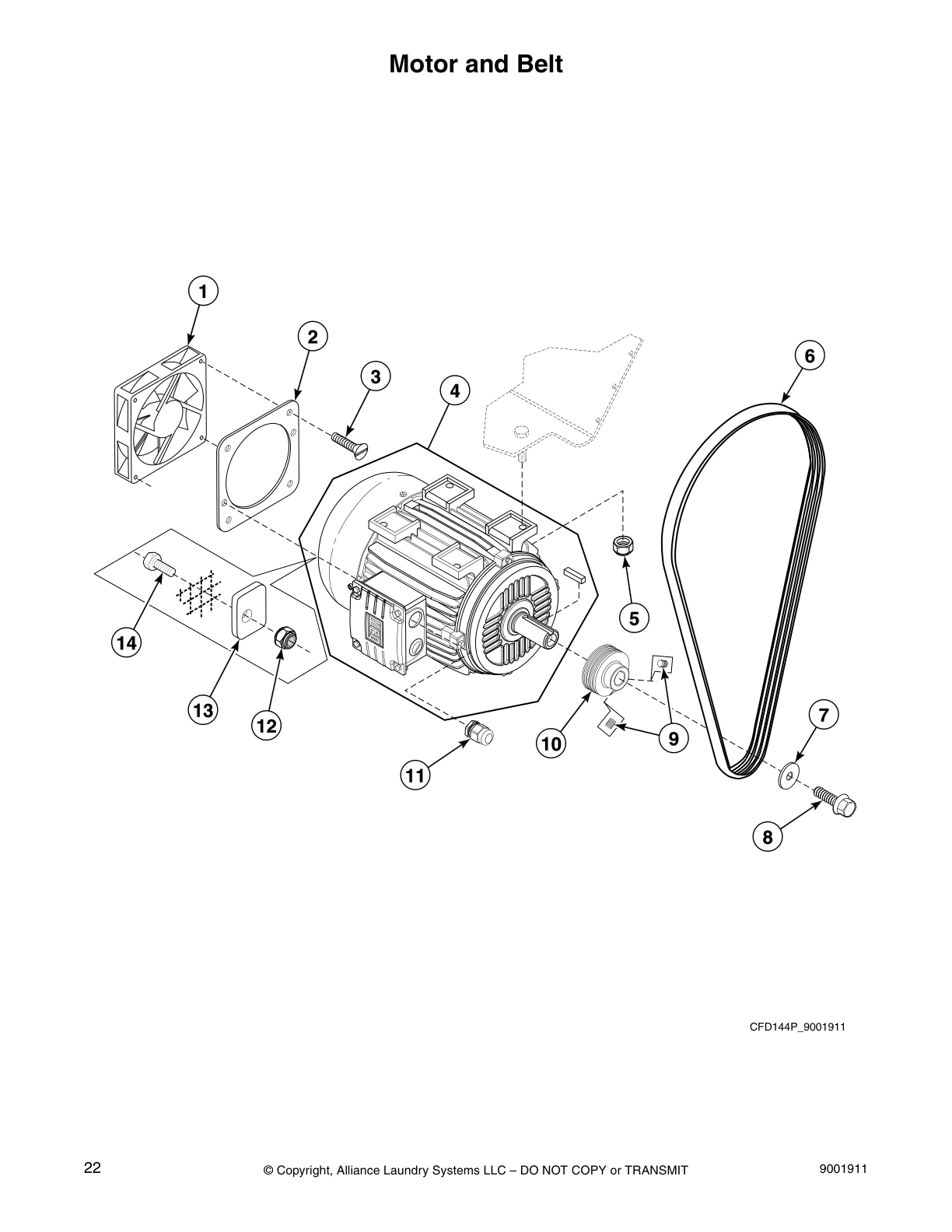 Motor and Belt