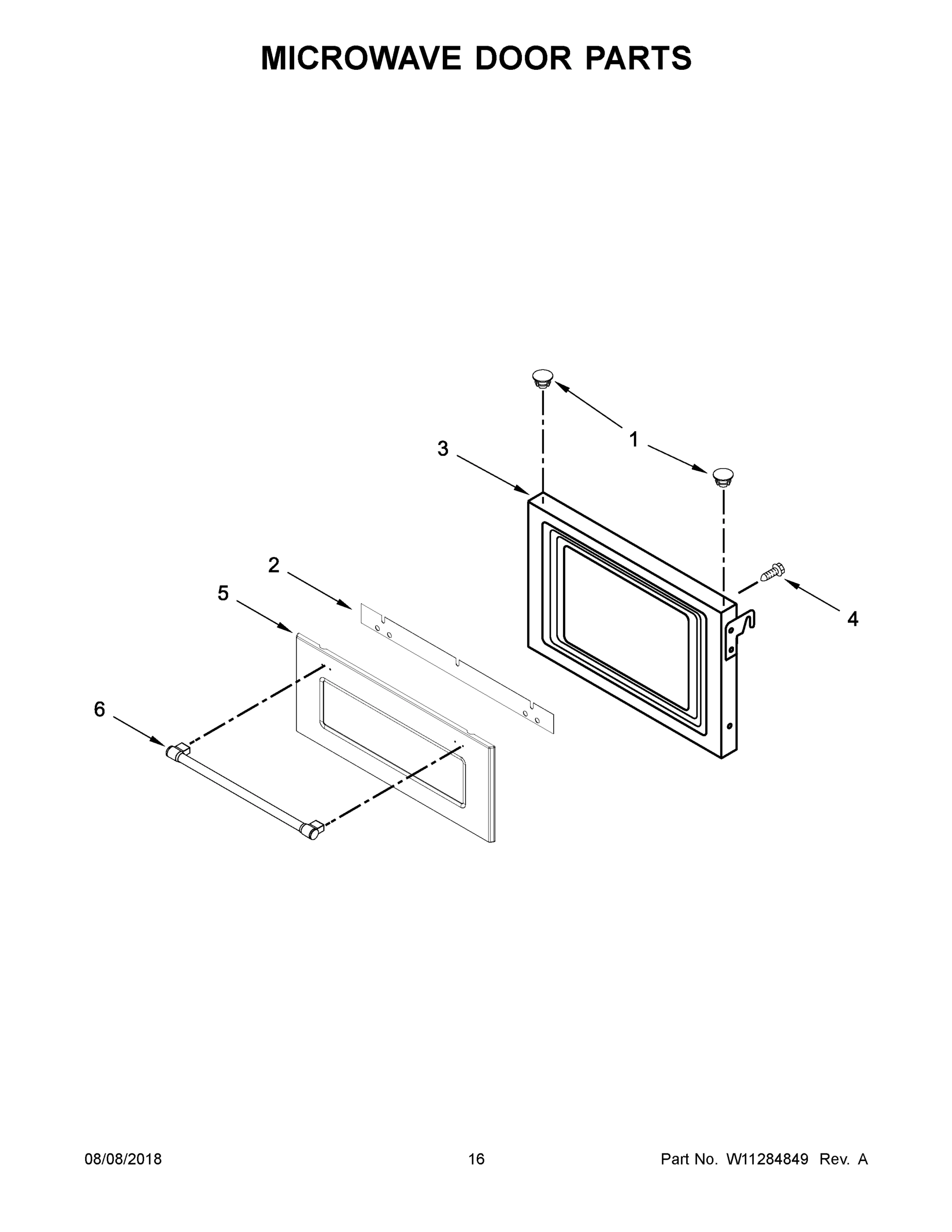 09 - MICROWAVE DOOR PARTS