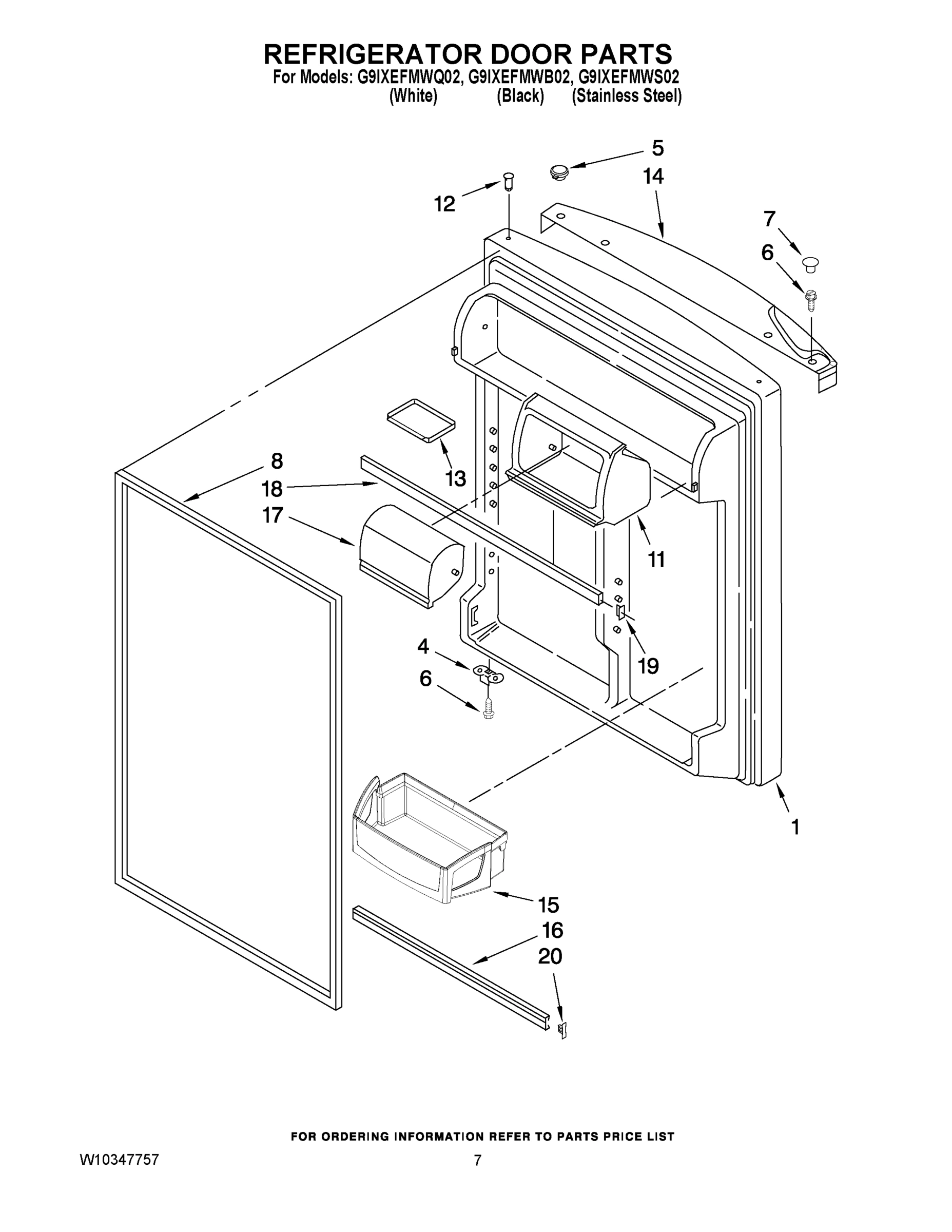 04 - REFRIGERATOR DOOR PARTS