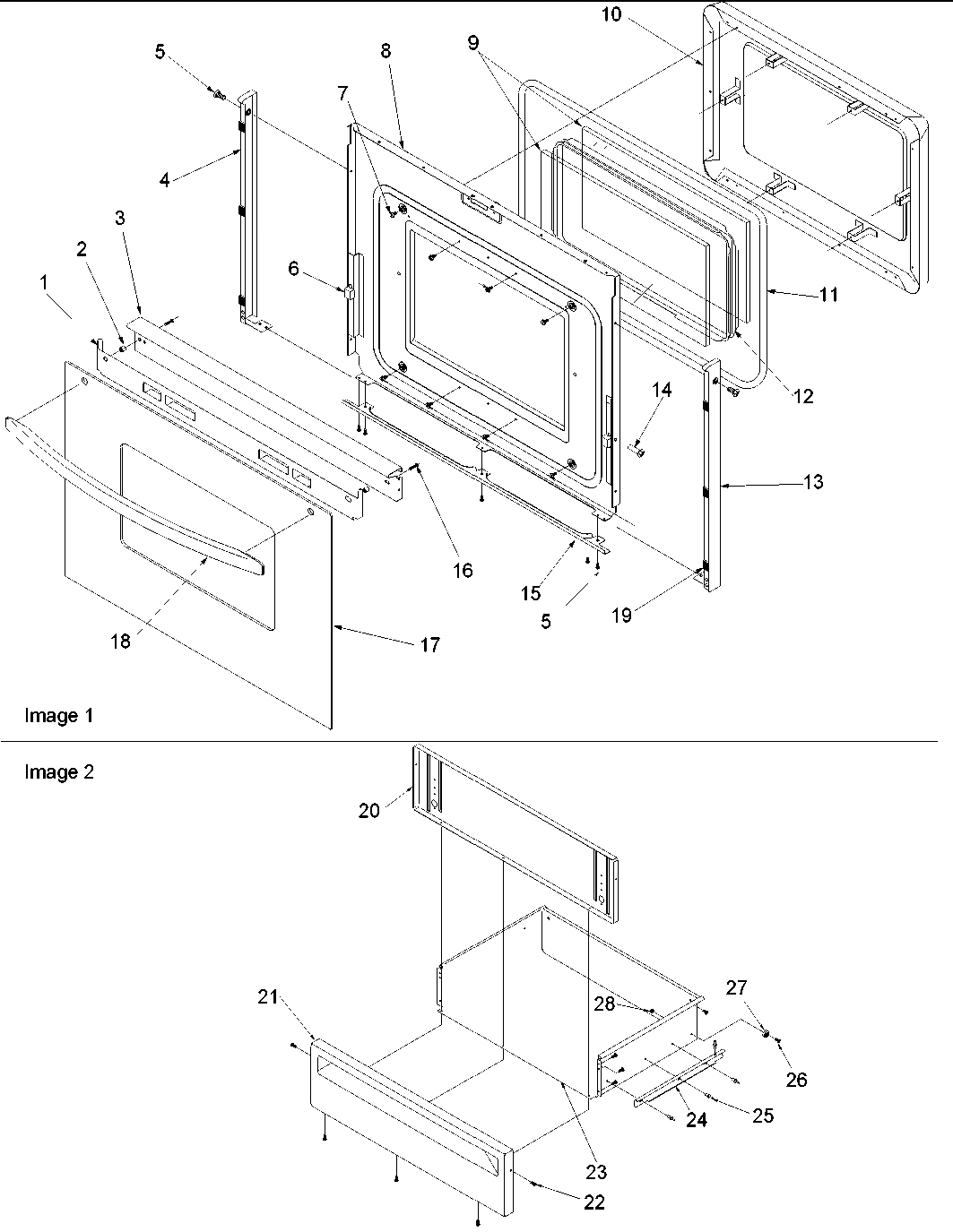 04 - Oven Door and Storage Door