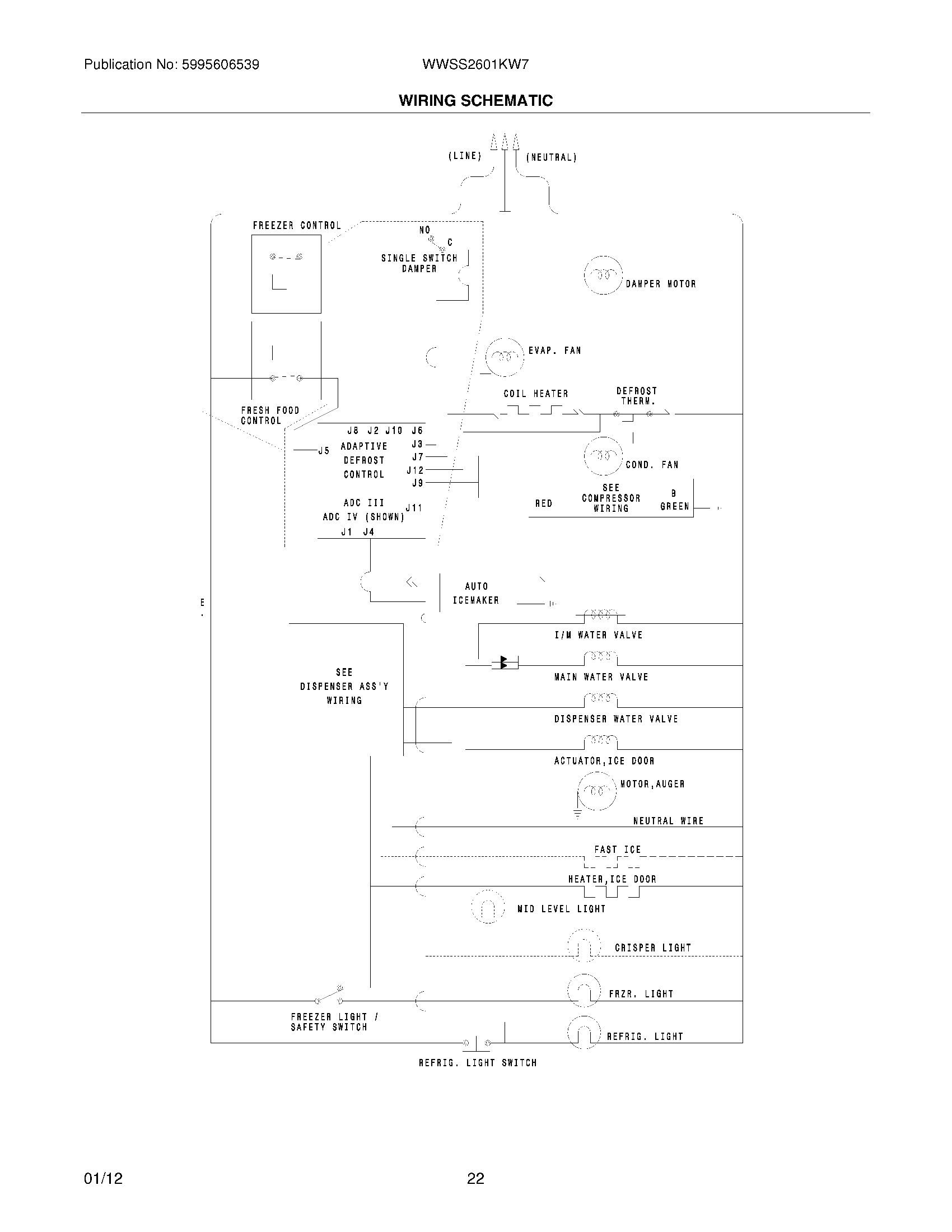 22 - WIRING SCHEMATIC