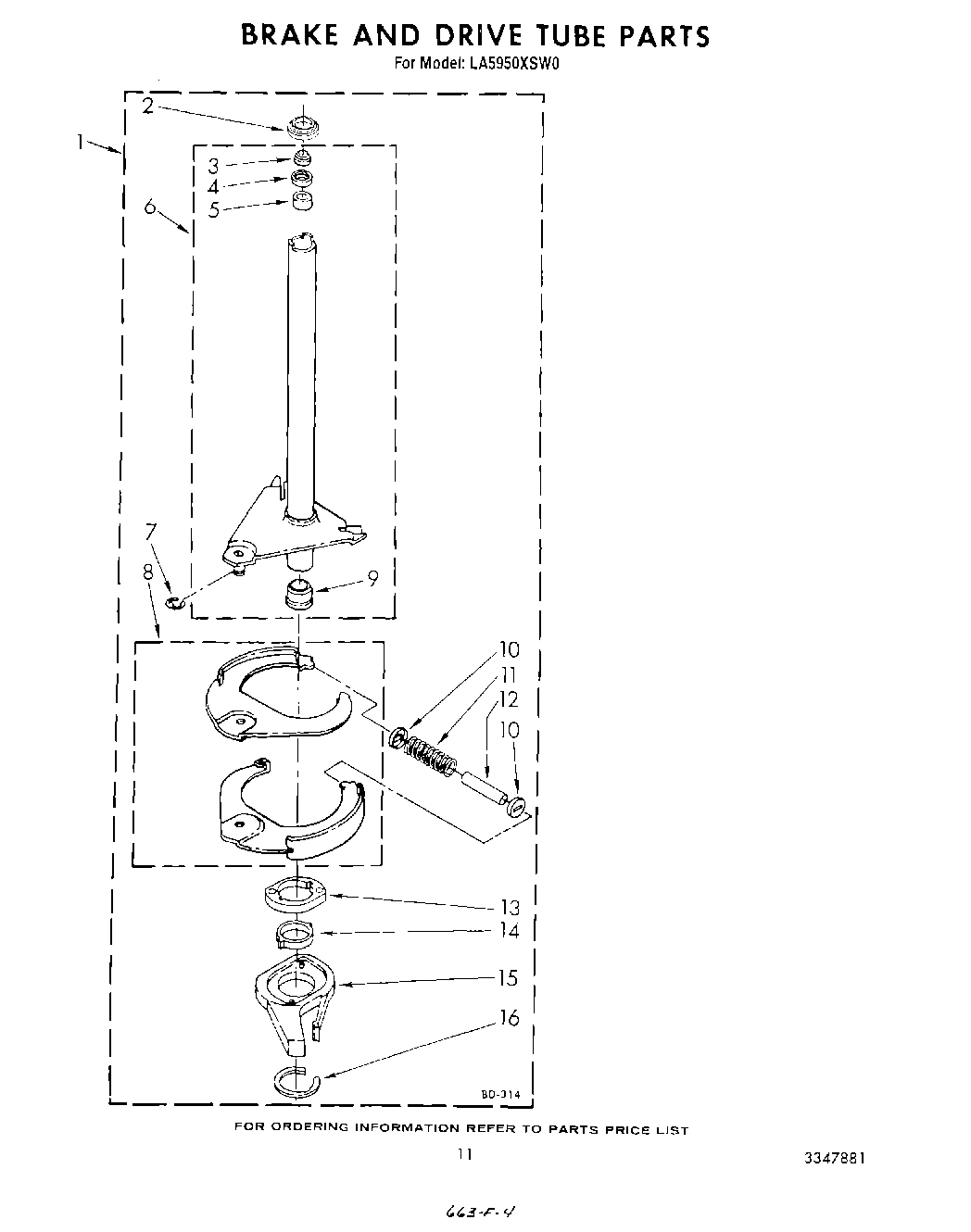 10 - BRAKE AND DRIVE TUBE