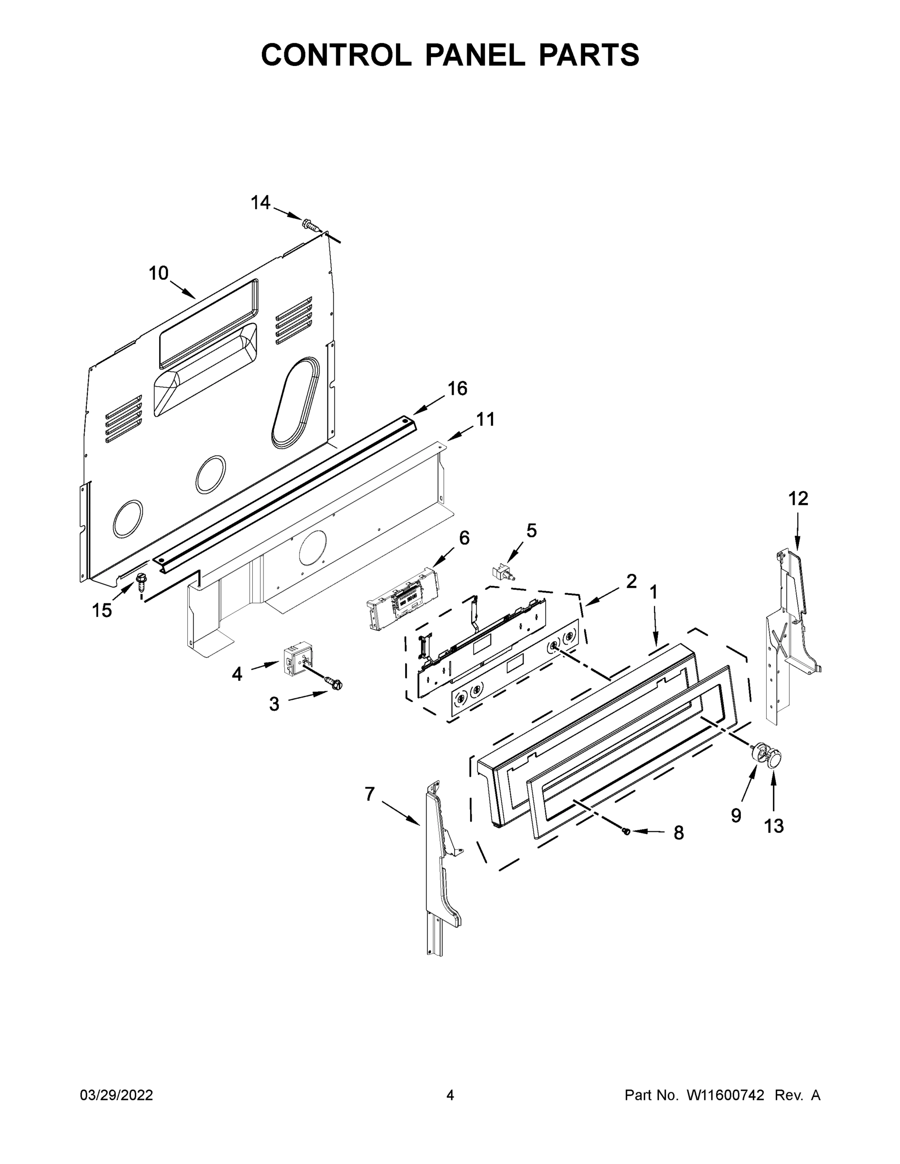 03 - CONTROL PANEL PARTS