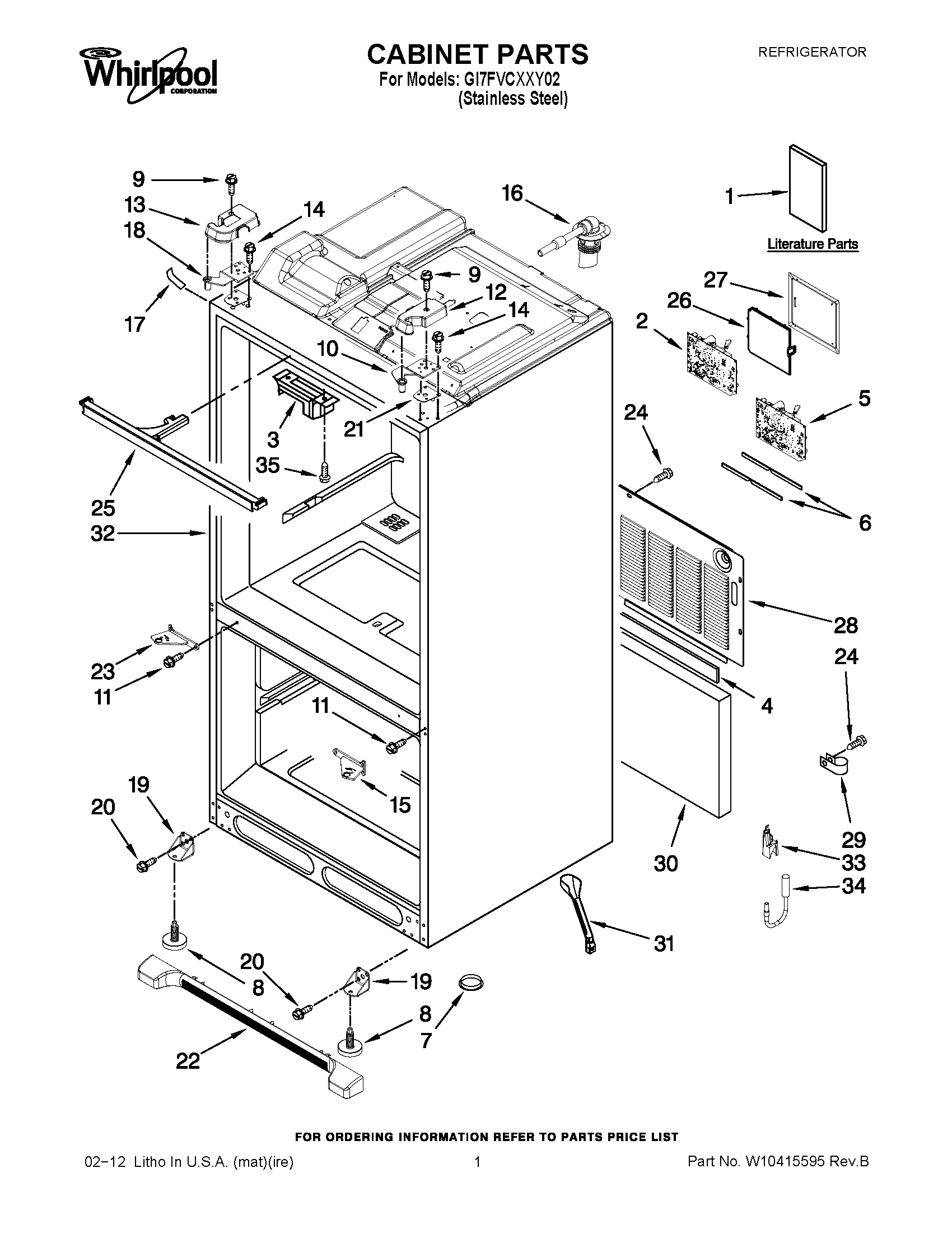 01 - CABINET PARTS