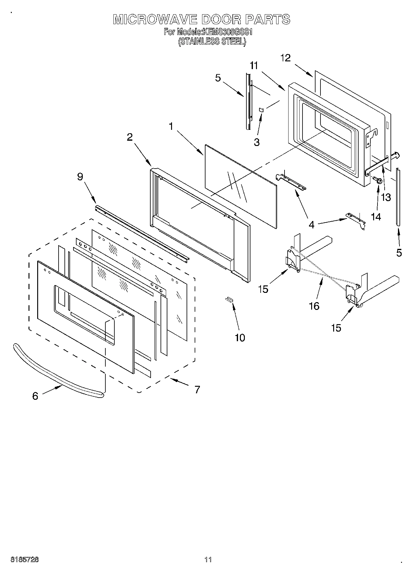 09 - MICROWAVE DOOR