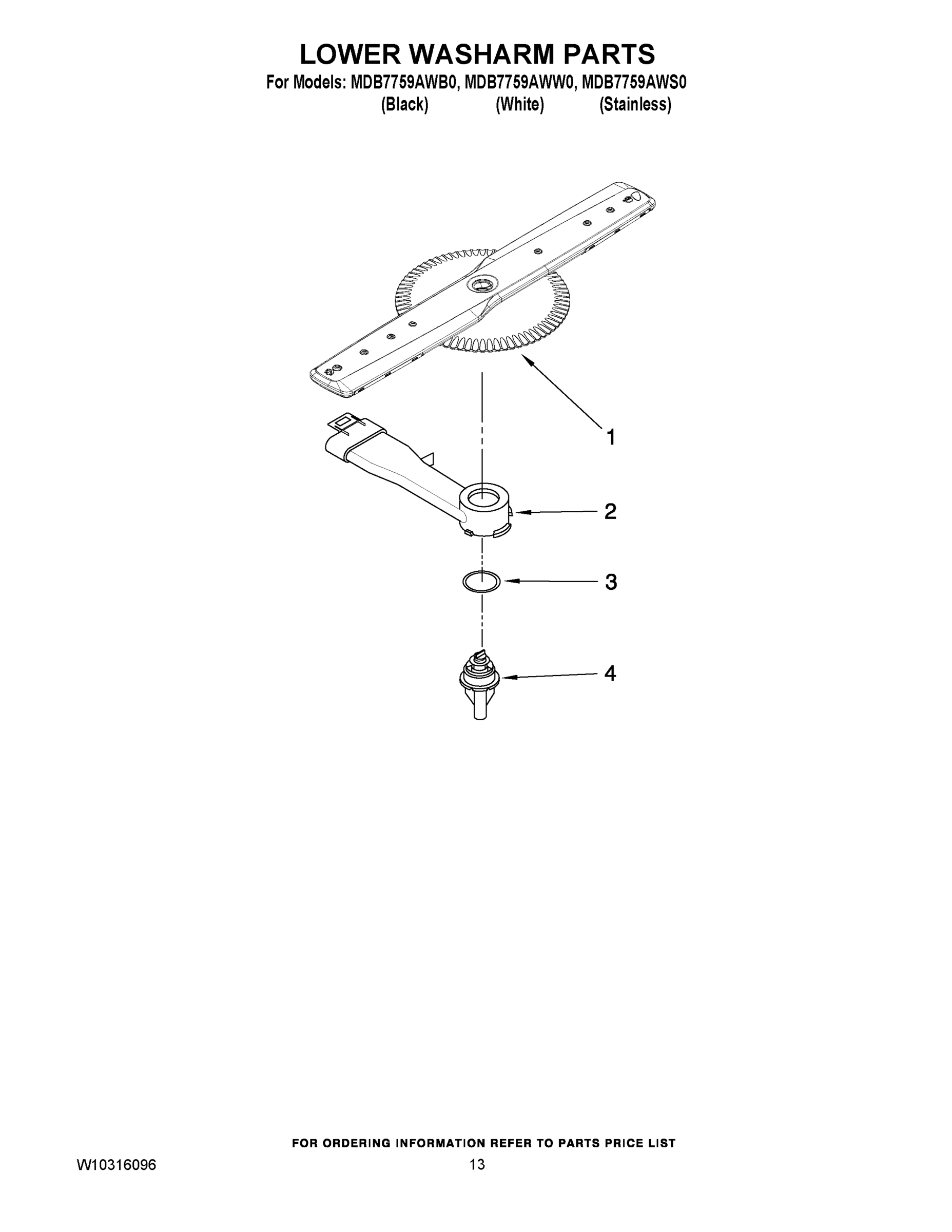 11 - LOWER WASHARM PARTS