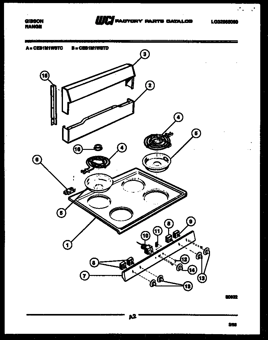 02 - BACKGUARD AND COOKTOP PARTS