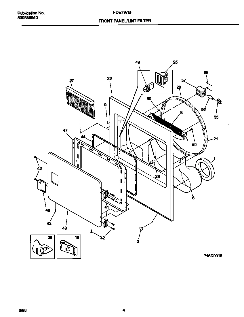 03 - FRONT PANEL/LINT FILTER