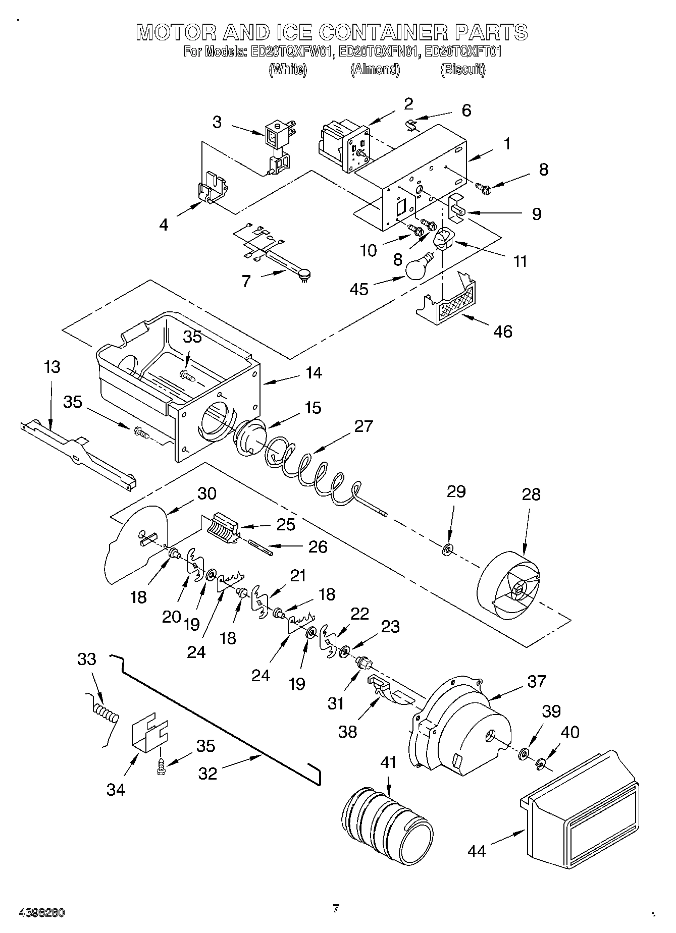 05 - MOTOR AND ICE CONTAINER