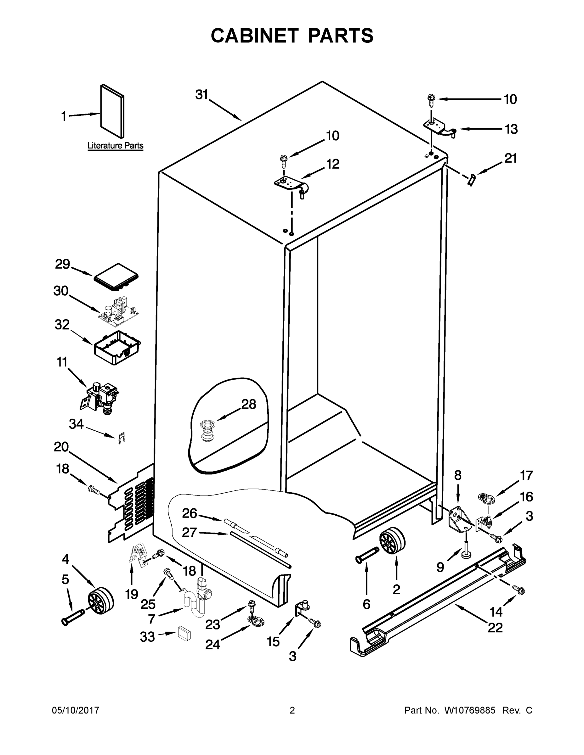 02 - CABINET PARTS