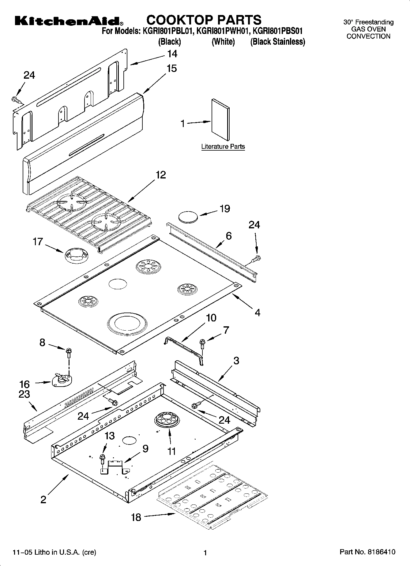 01 - COOKTOP PARTS