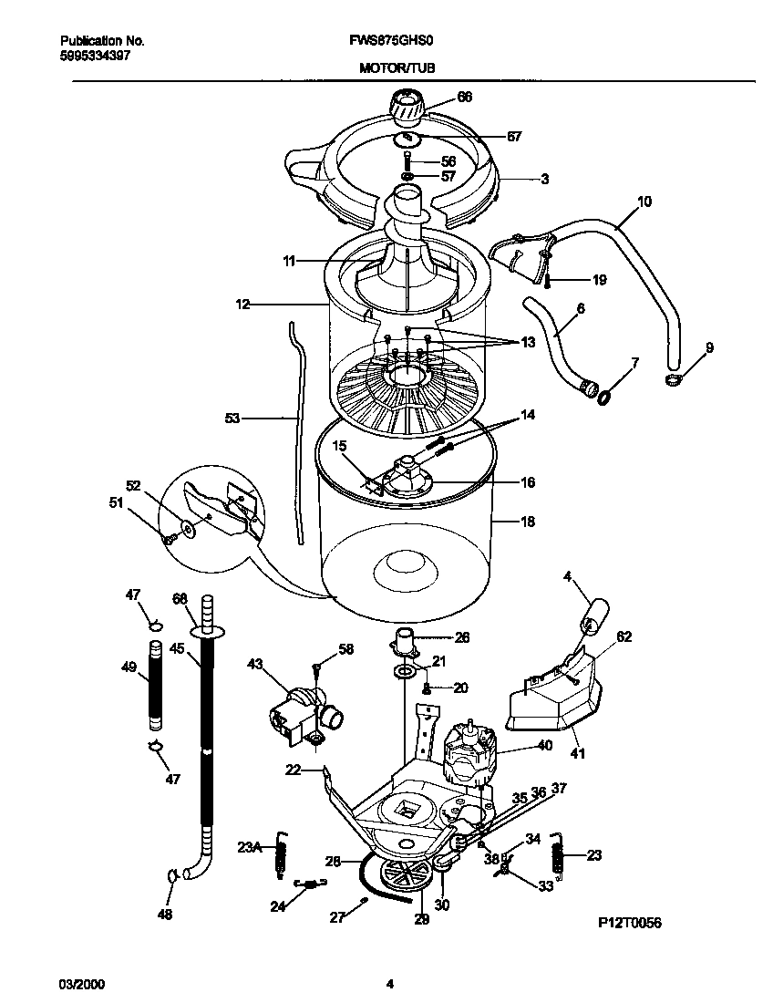 03 - P12T0056 WSHR MTR,HOSE