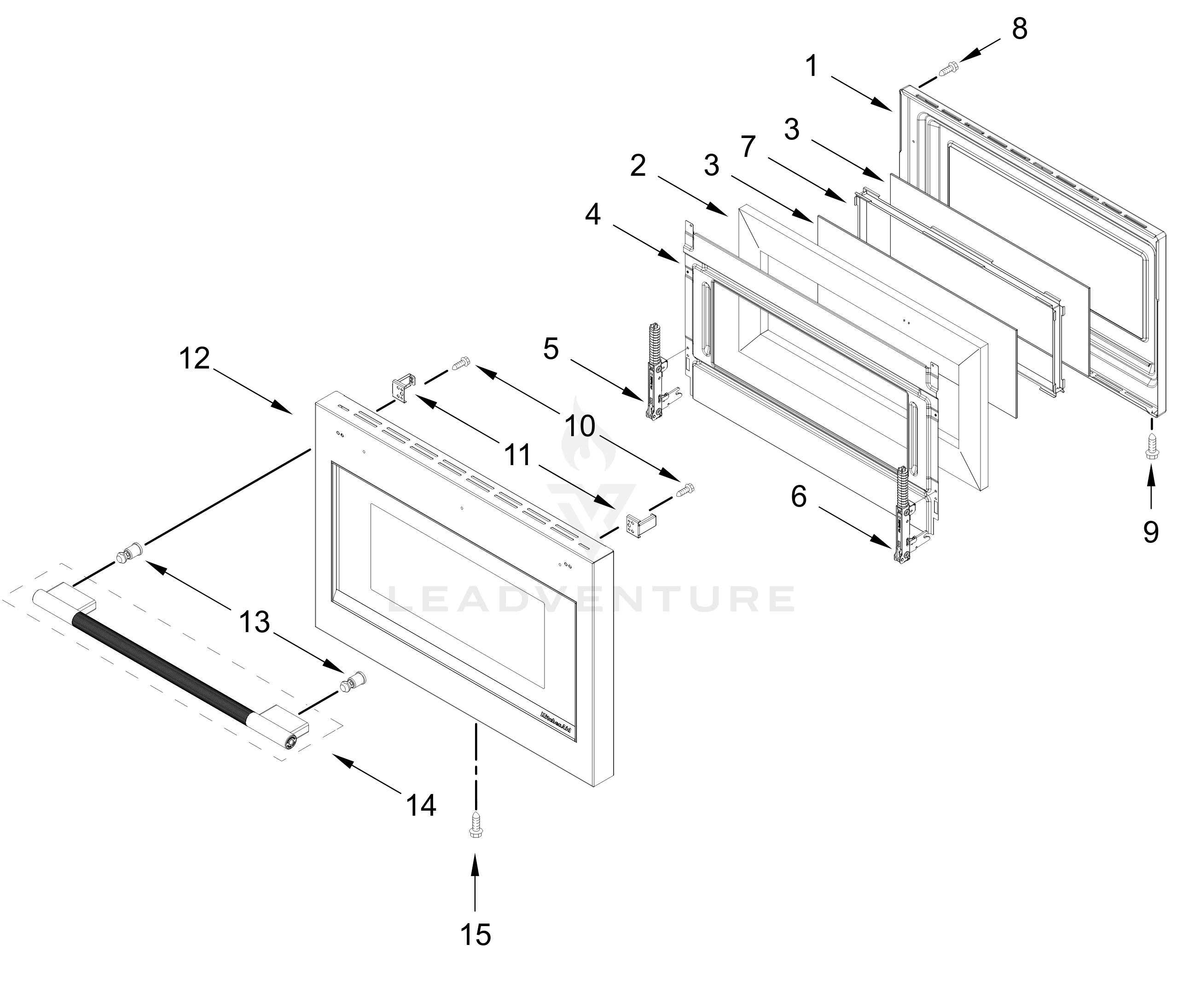OVEN DOOR PARTS