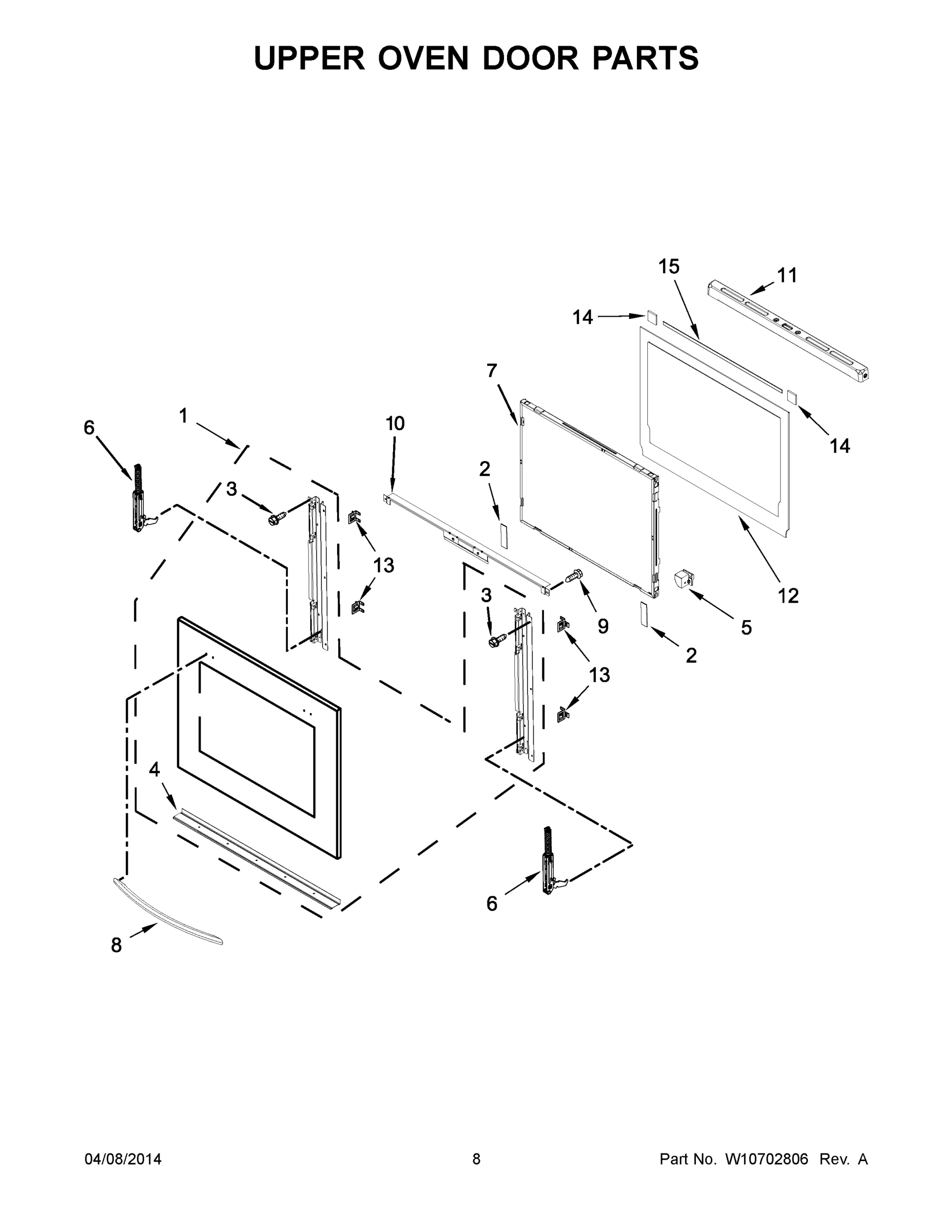 05 - UPPER OVEN DOOR PARTS