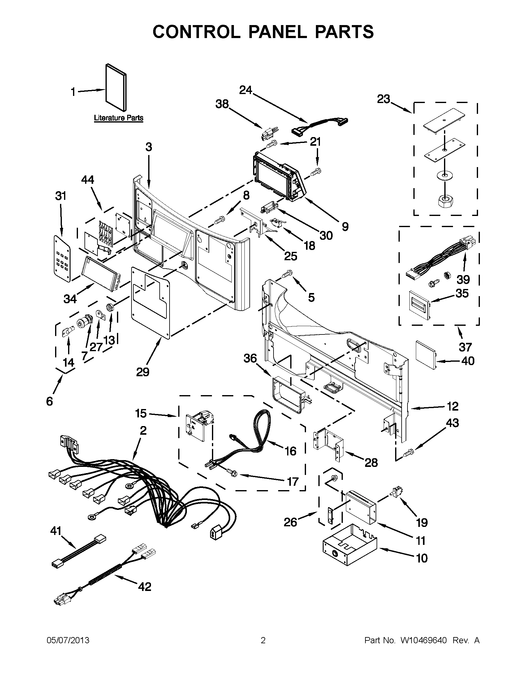 01 - CONTROL PANEL PARTS
