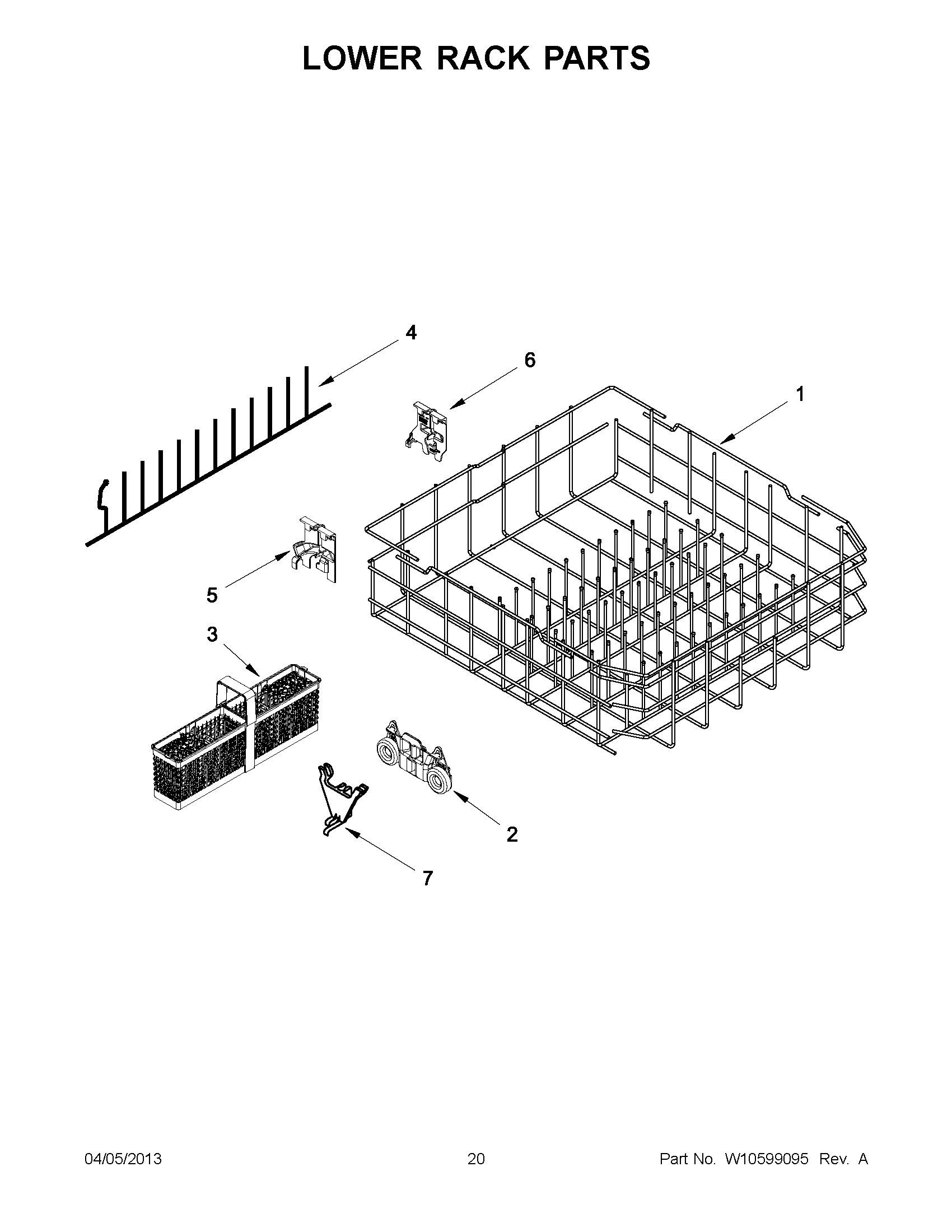 10 - LOWER RACK PARTS