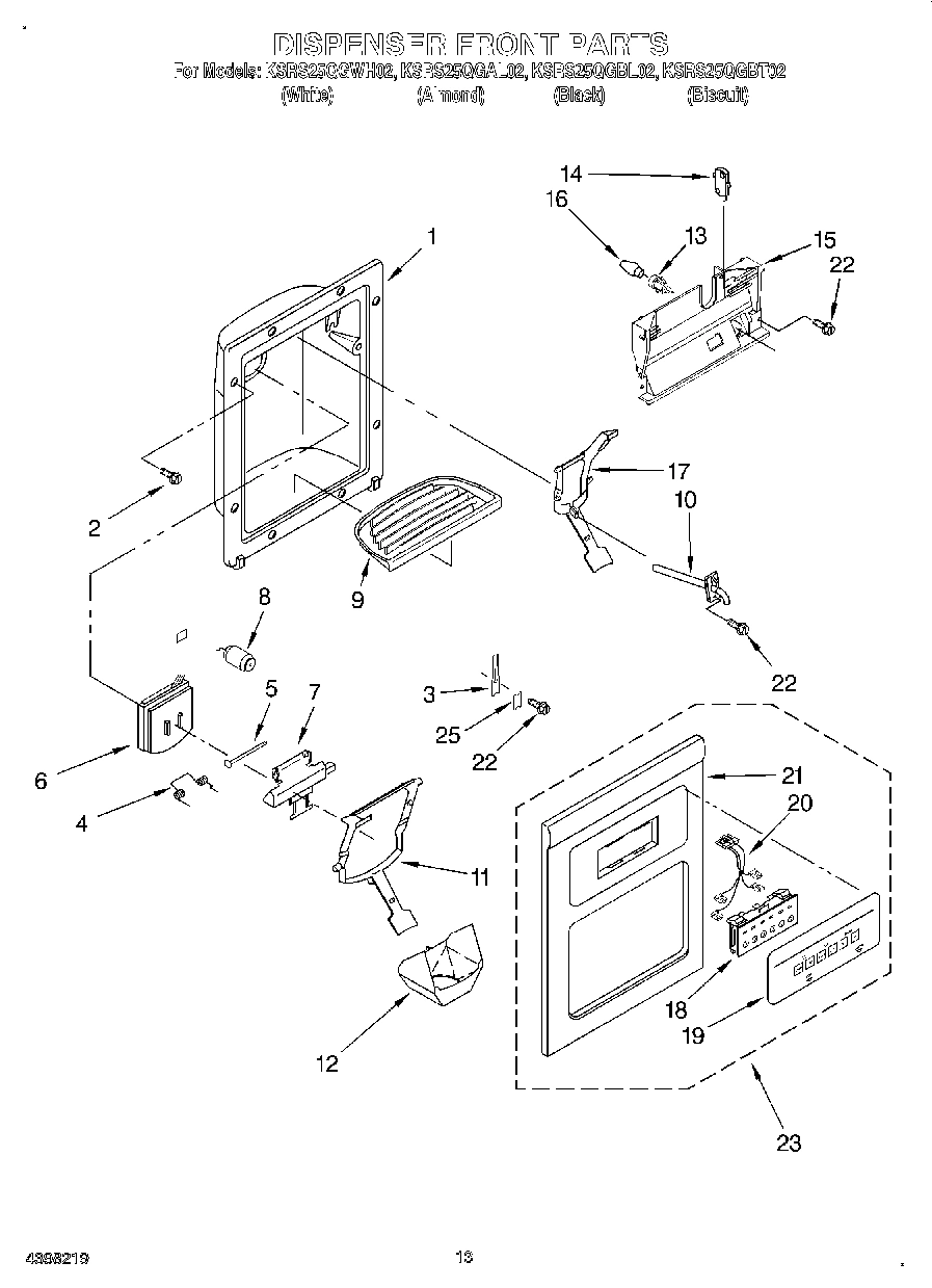 08 - DISPENSER FRONT