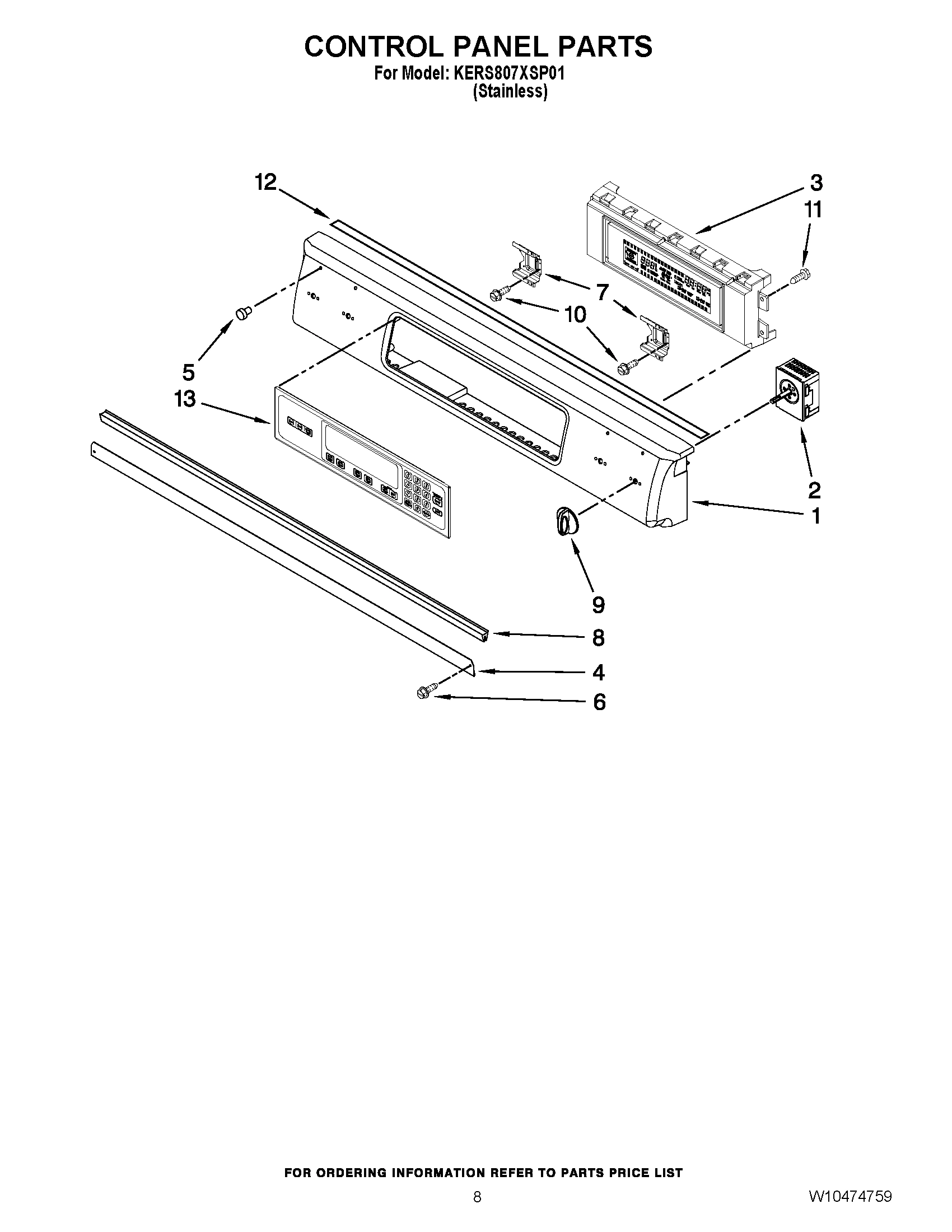 05 - CONTROL PANEL PARTS