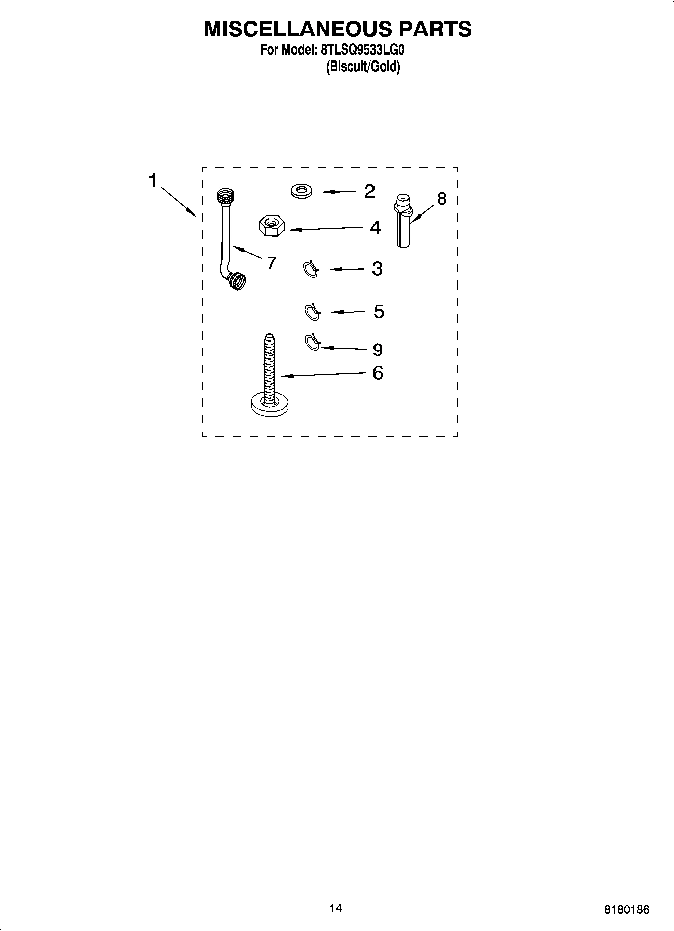 10 - MISCELLANEOUS PARTS, OPTIONAL PARTS (NOT INCLUDED)