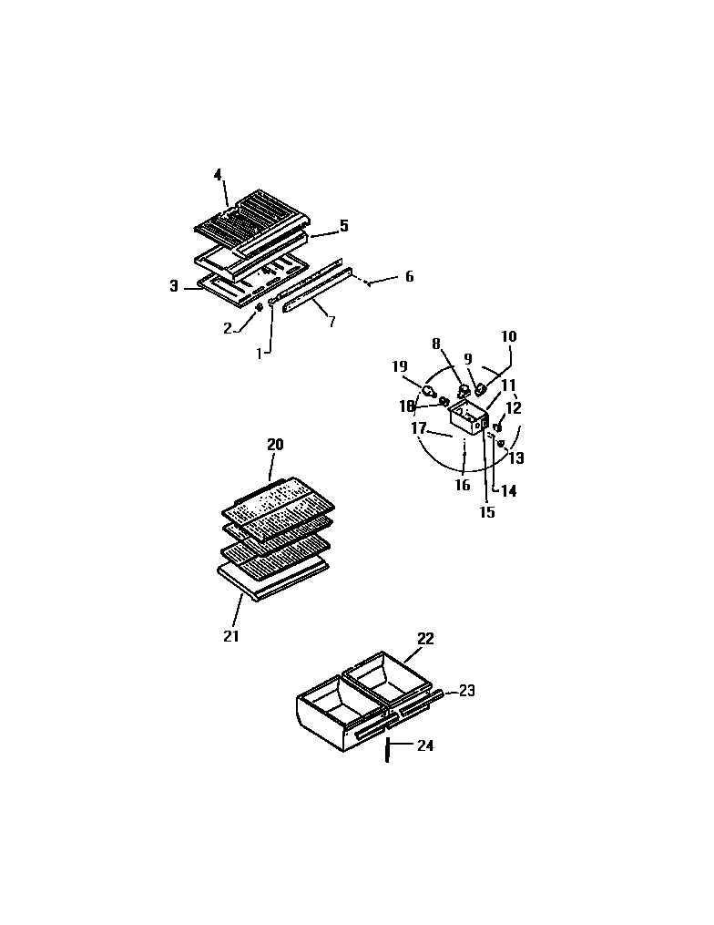 04 - SHELVES, CONTROLS, DIVIDER, MULLION