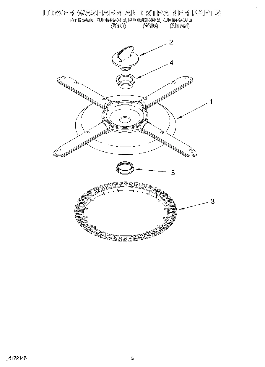 04 - LOWER WASHARM AND STRAINER