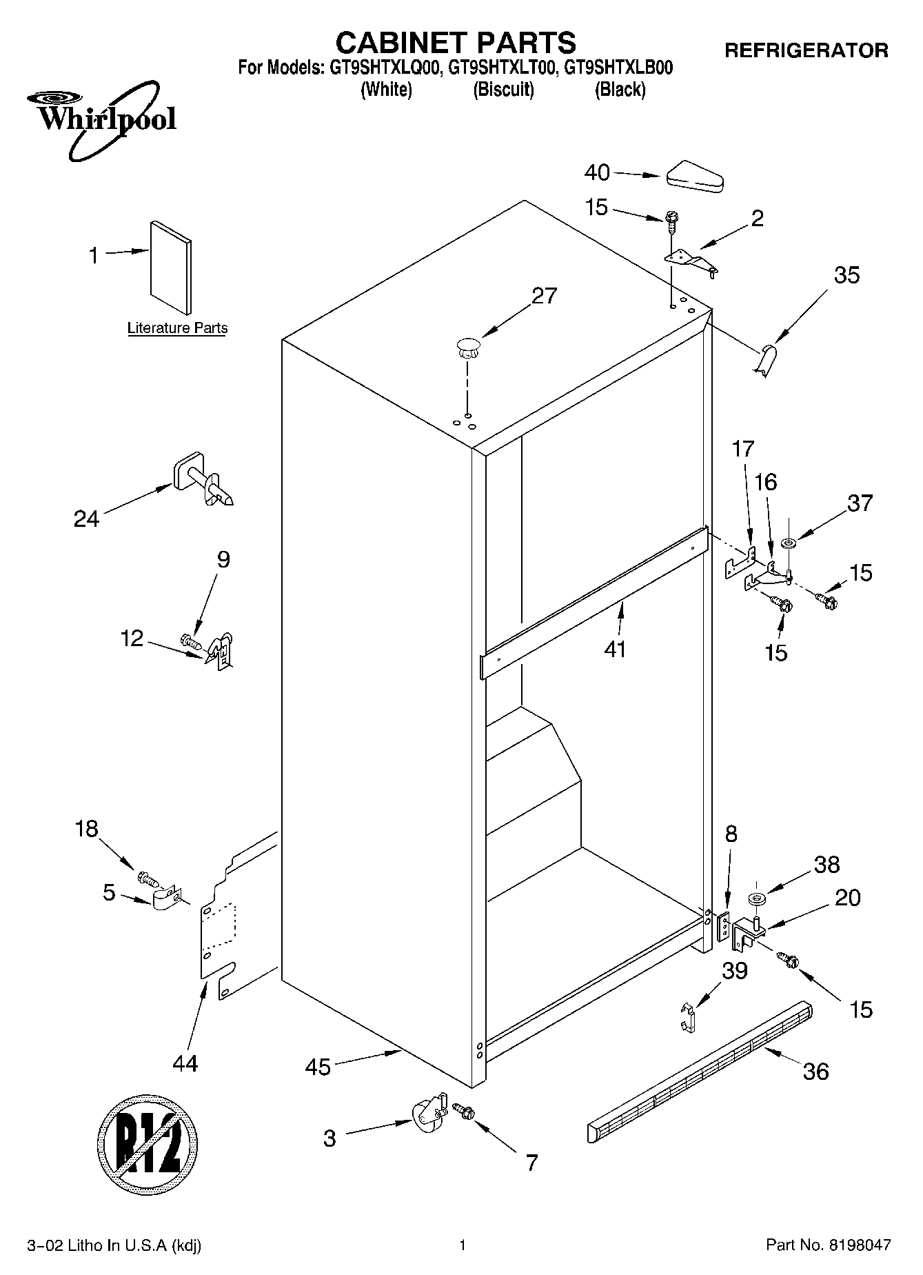 01 - CABINET, LITERATURE