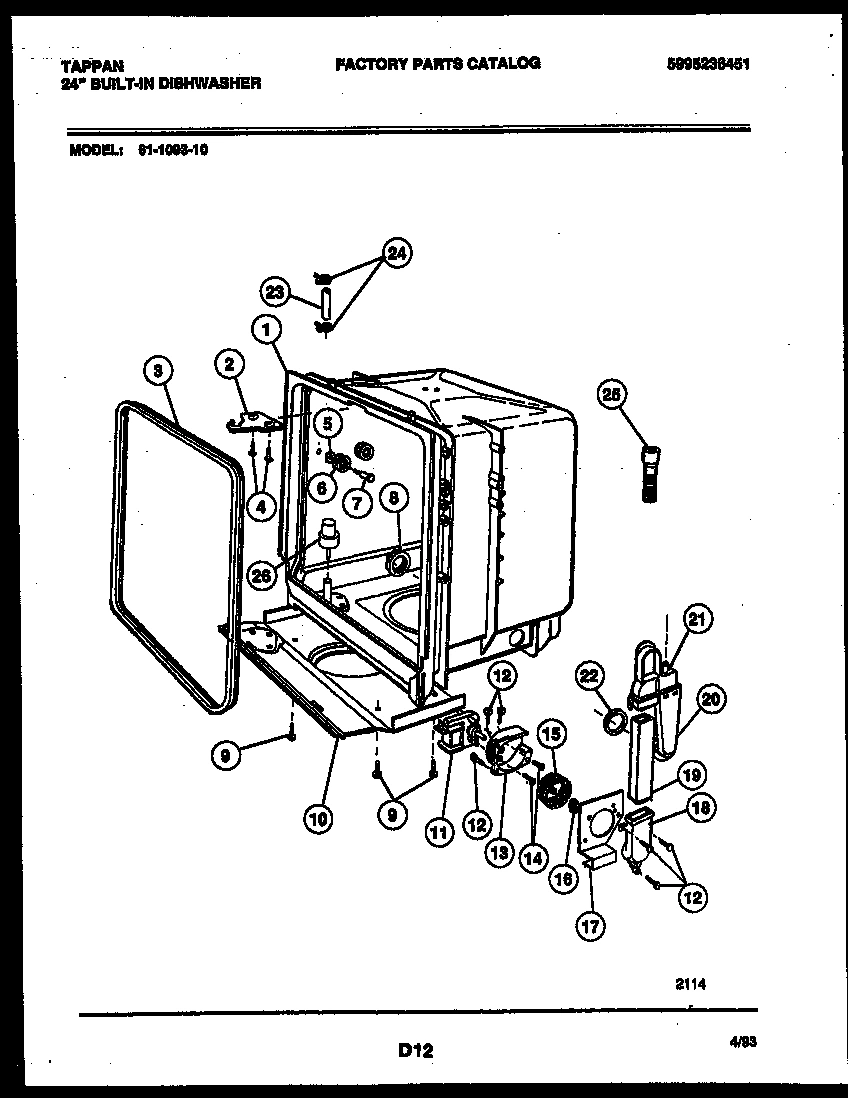 05 - TUB AND FRAME PARTS