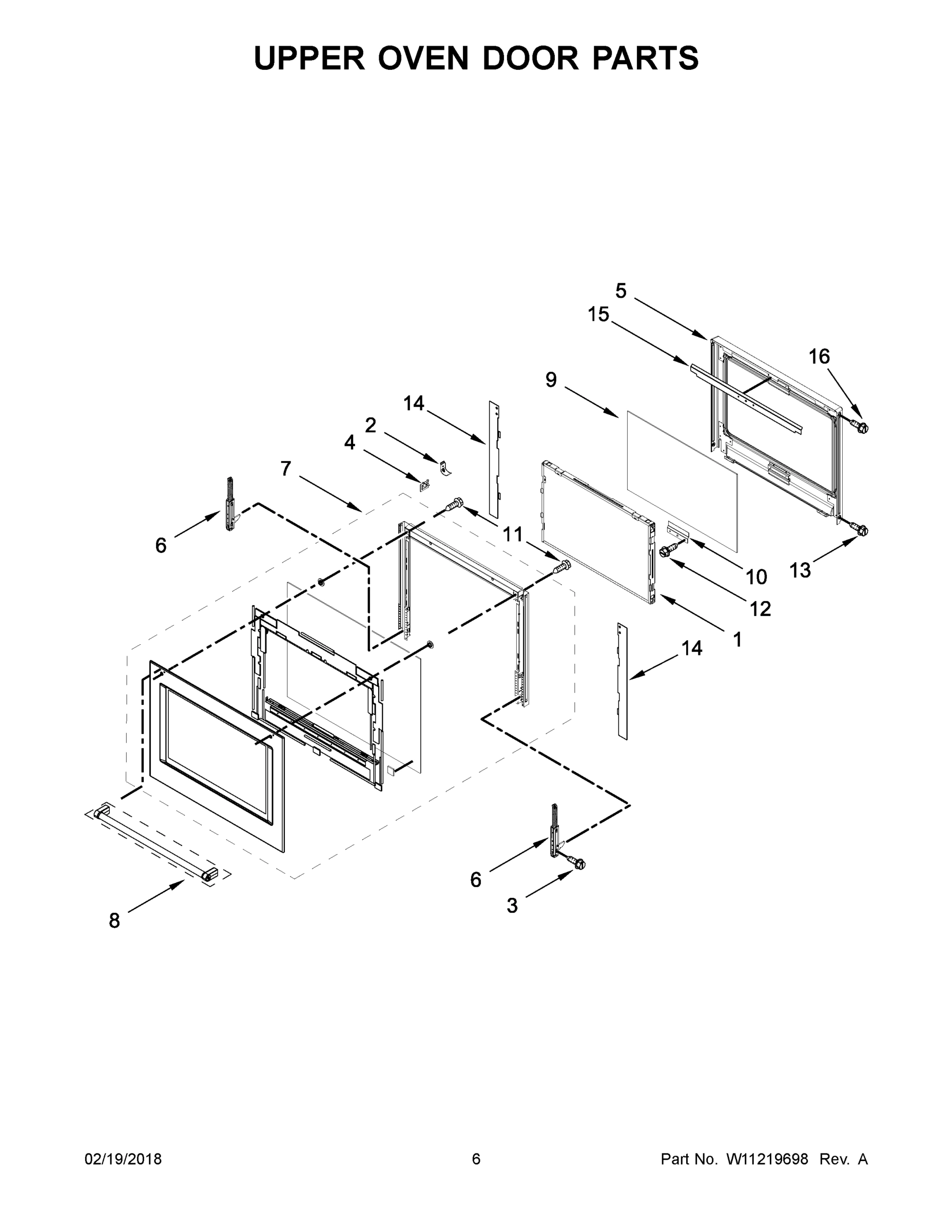 04 - UPPER OVEN DOOR PARTS