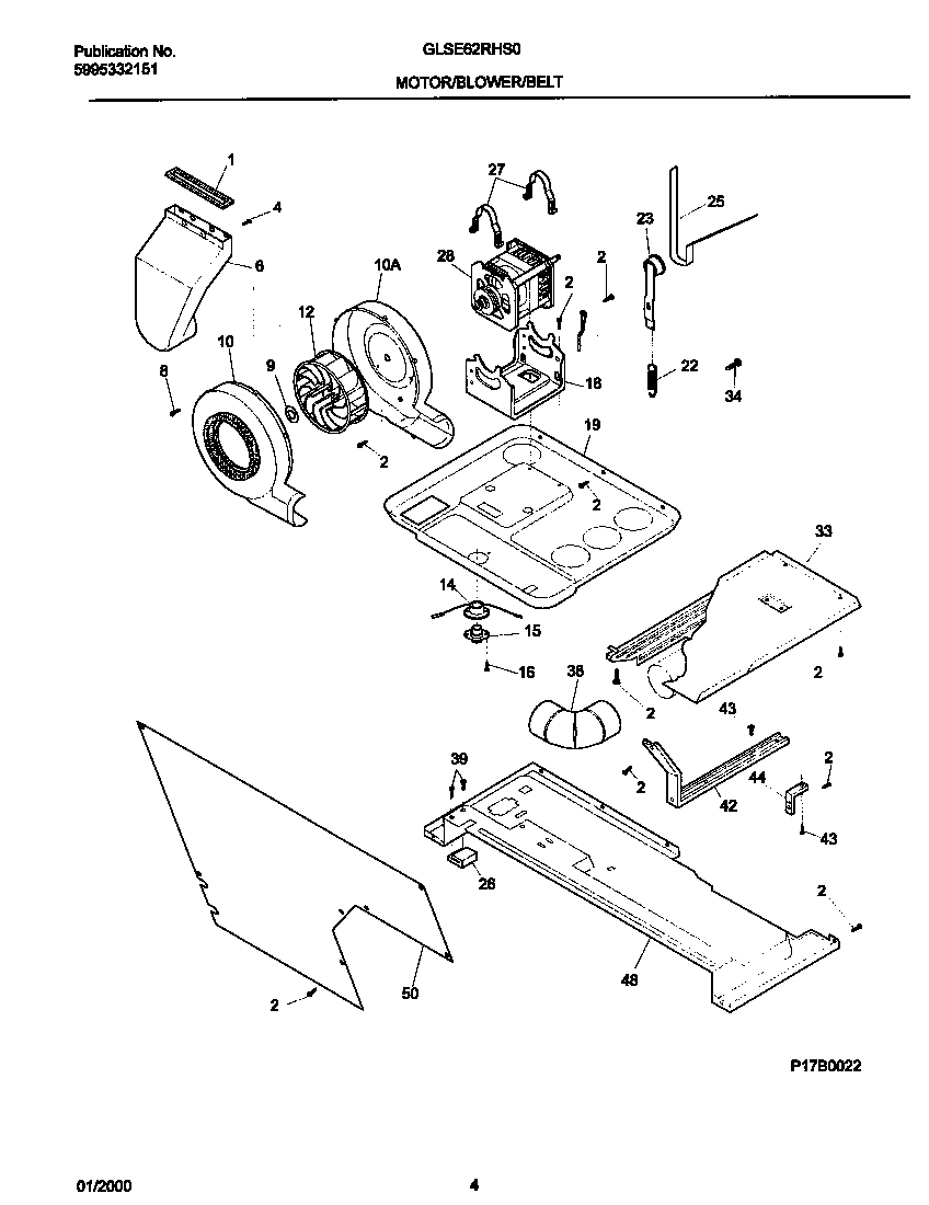 03 - P17B0022 DRY MTR,BELT